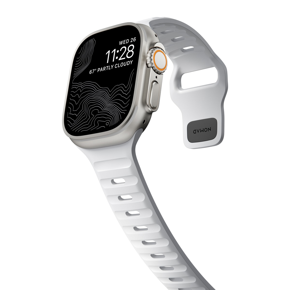 Apple Watch 45mm Series 9 Sport Band White