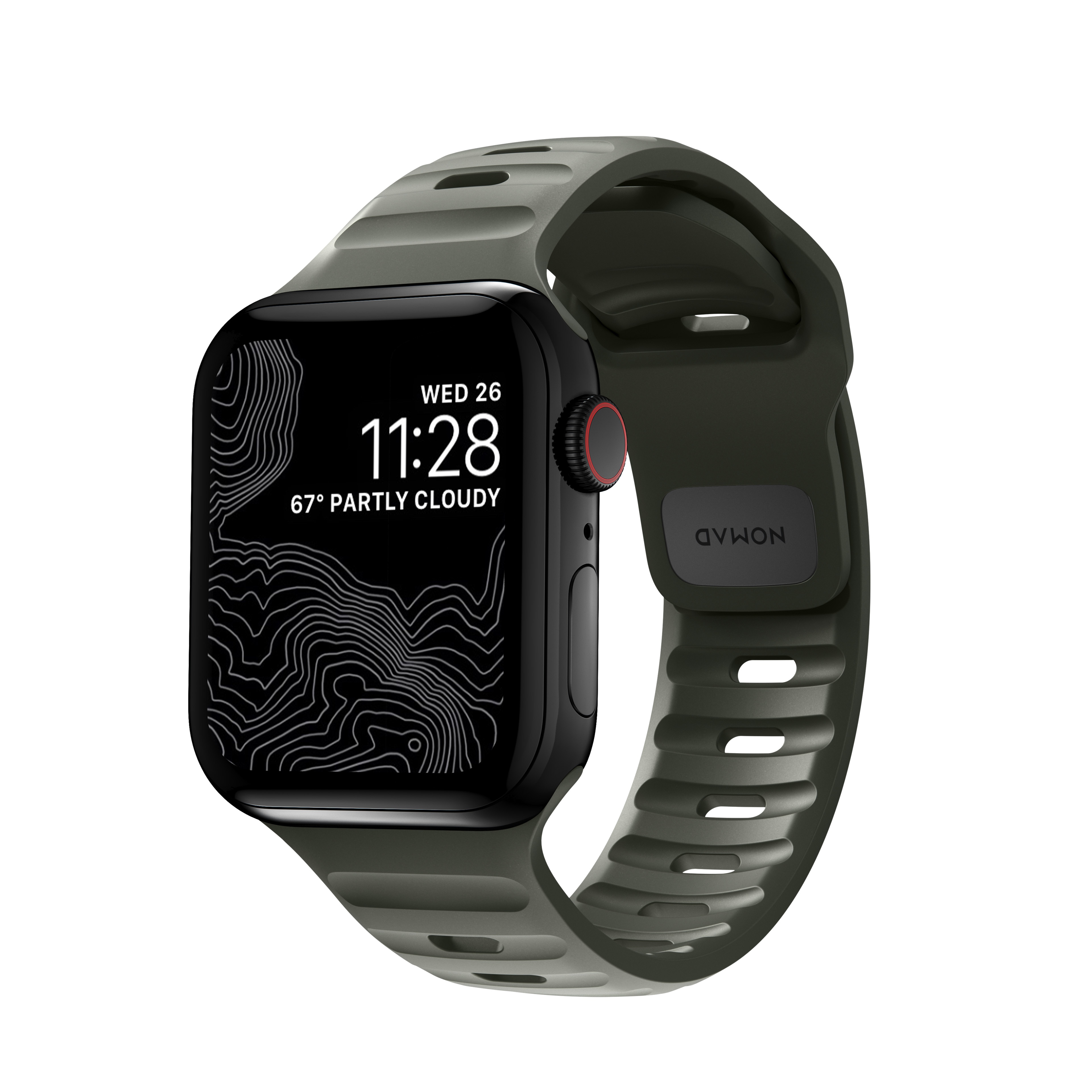 Apple Watch SE 40mm Sport Band Ash Green