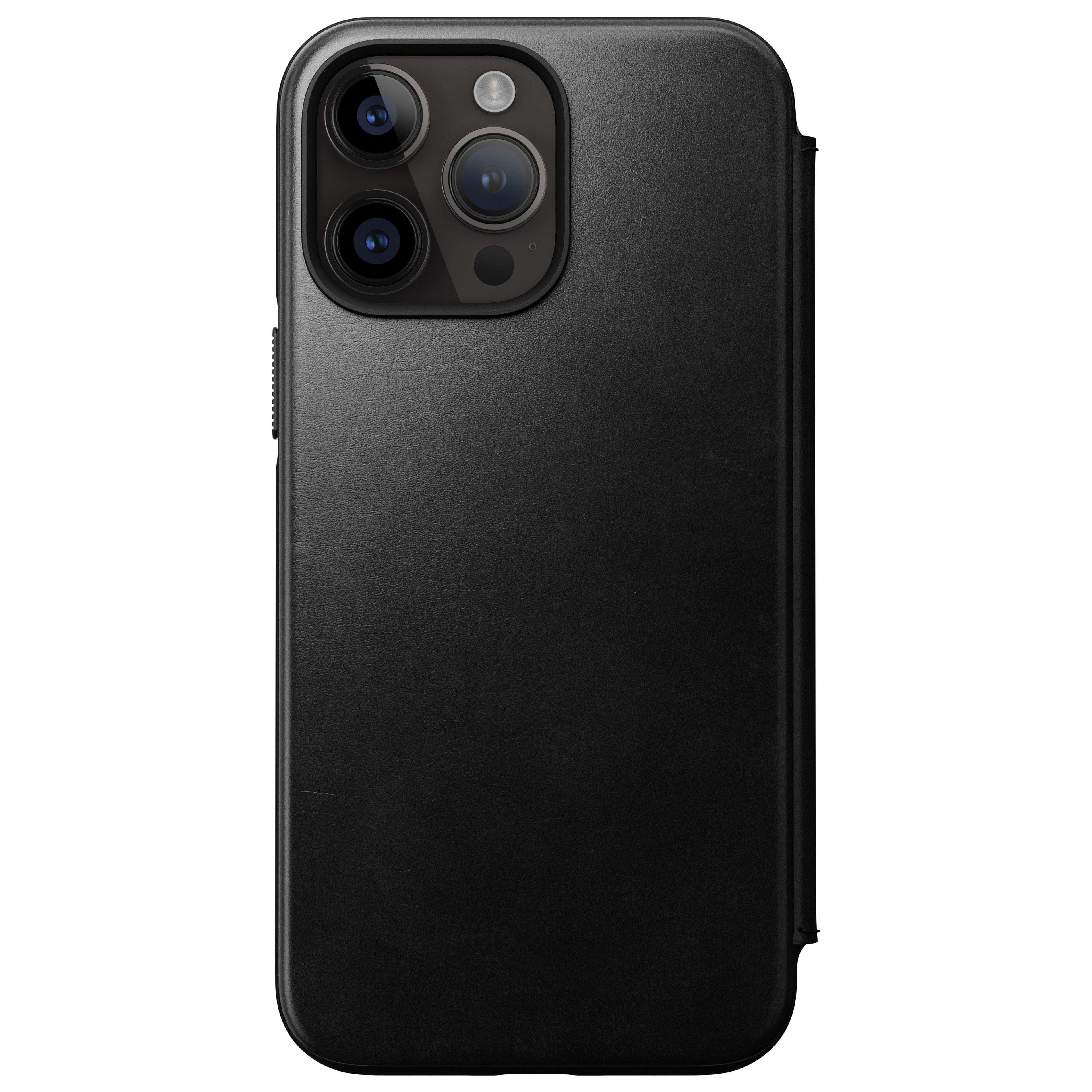 iPhone 14 Pro Max Modern Horween Leather Folio Black