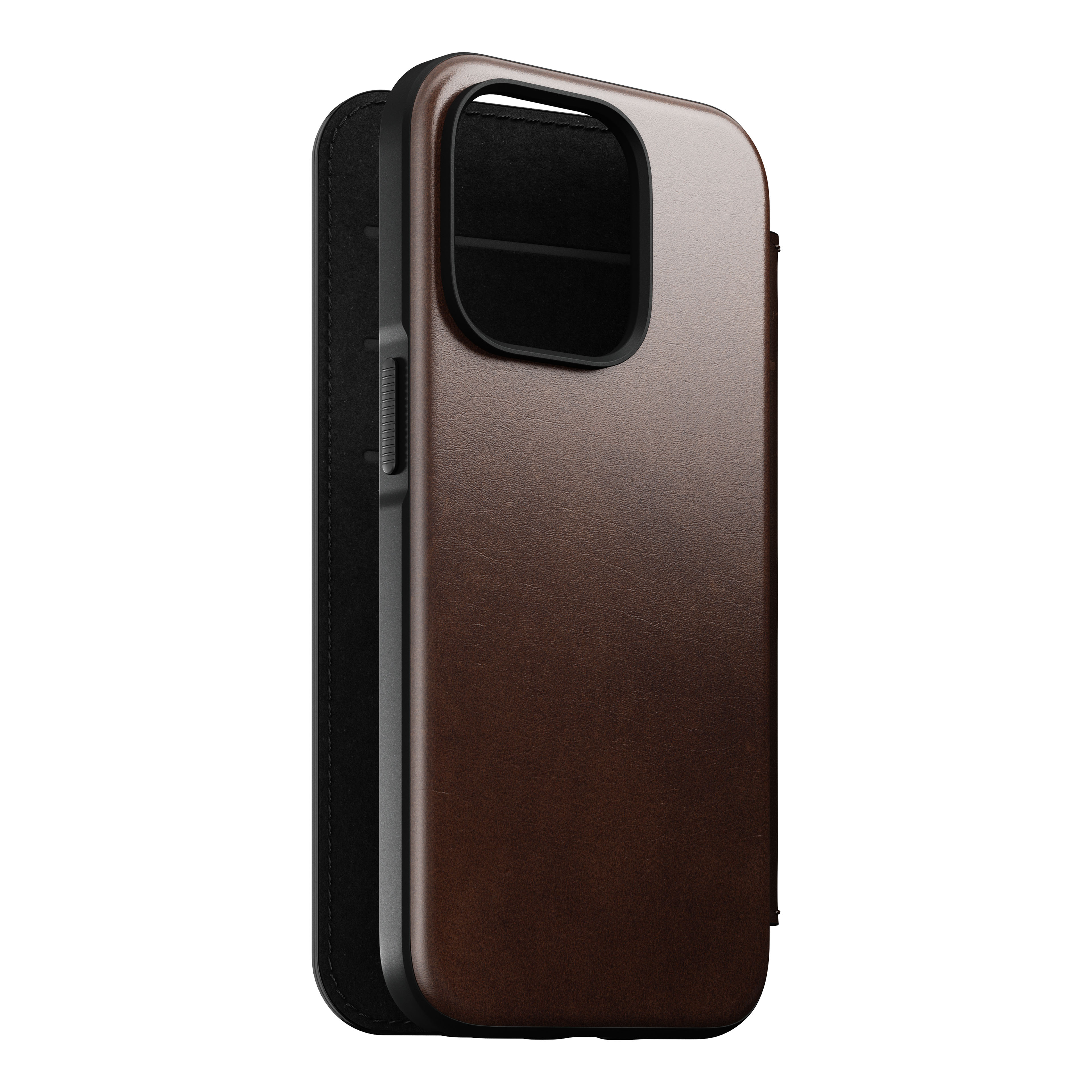 iPhone 14 Pro Modern Horween Leather Folio MagSafe Rustic Brown