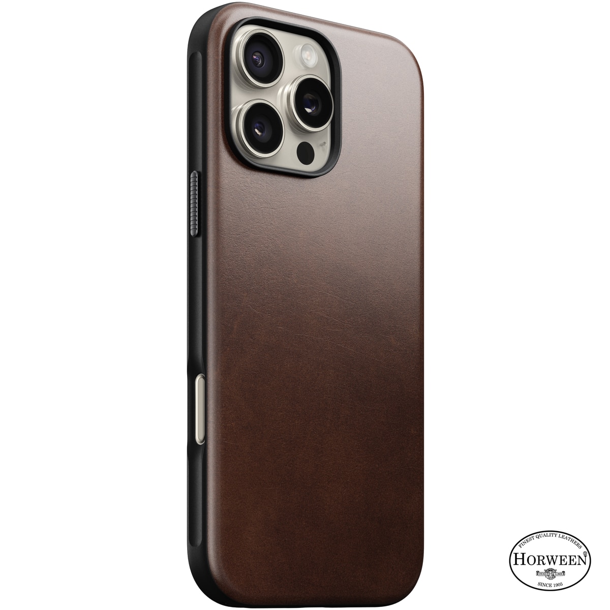 iPhone 16 Pro Max Modern Case Horween Leather MagSafe Rustic Brown