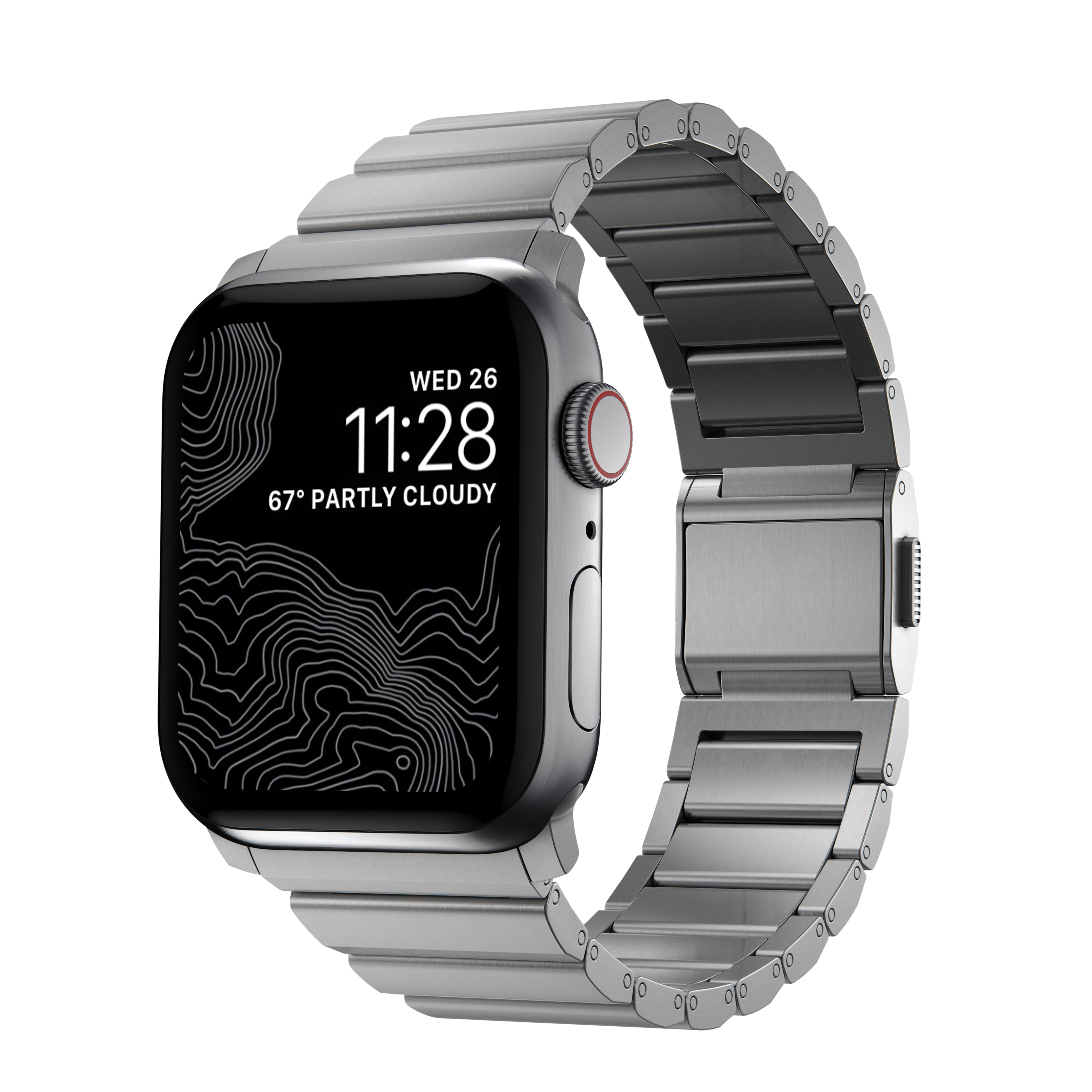 Titanium Band Apple Watch 42/44/45/49 mm Silver