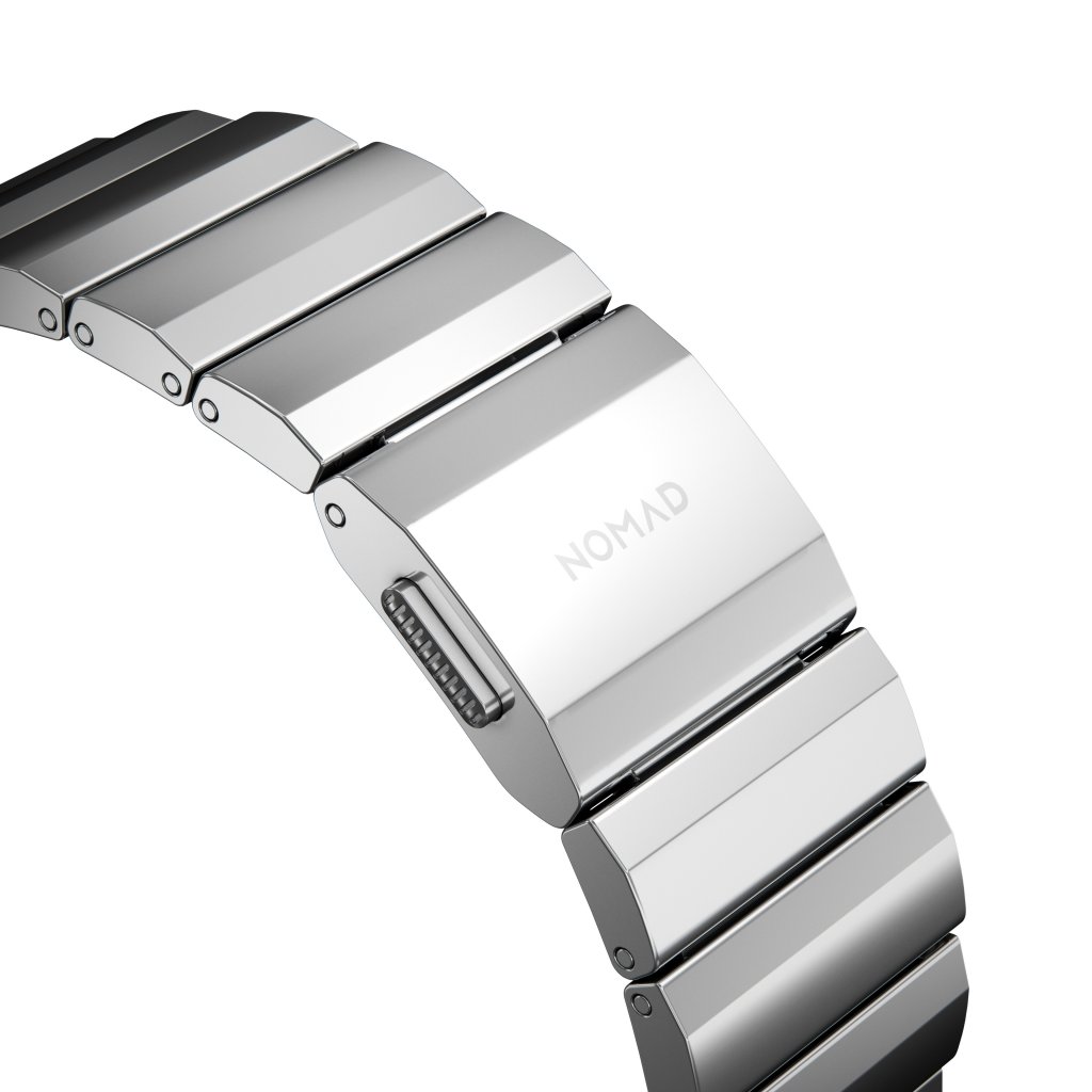 Steel Band Apple Watch 45mm Series 8 Silver