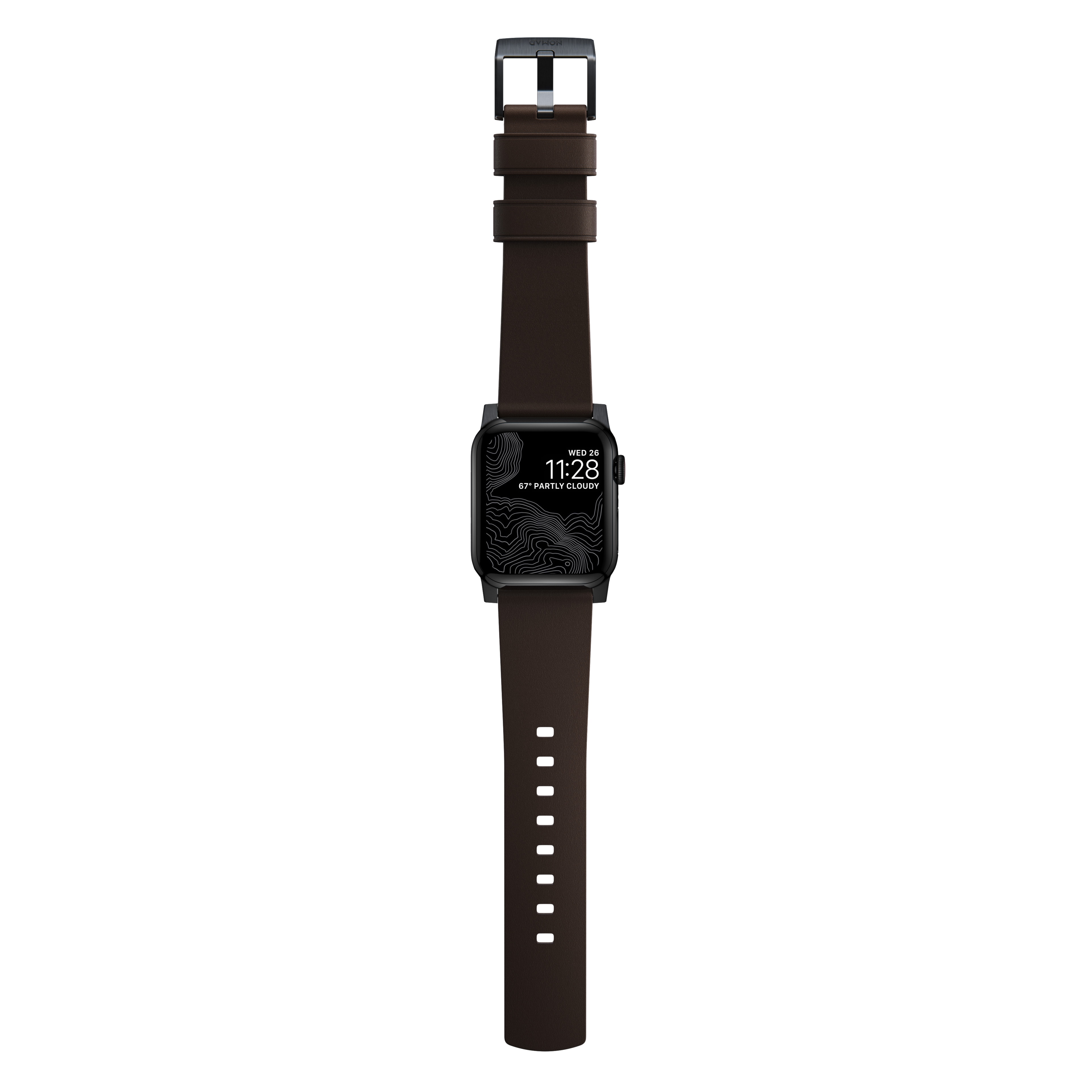 Apple Watch SE 44mm Active Band Pro Classic Brown (Black Hardware)