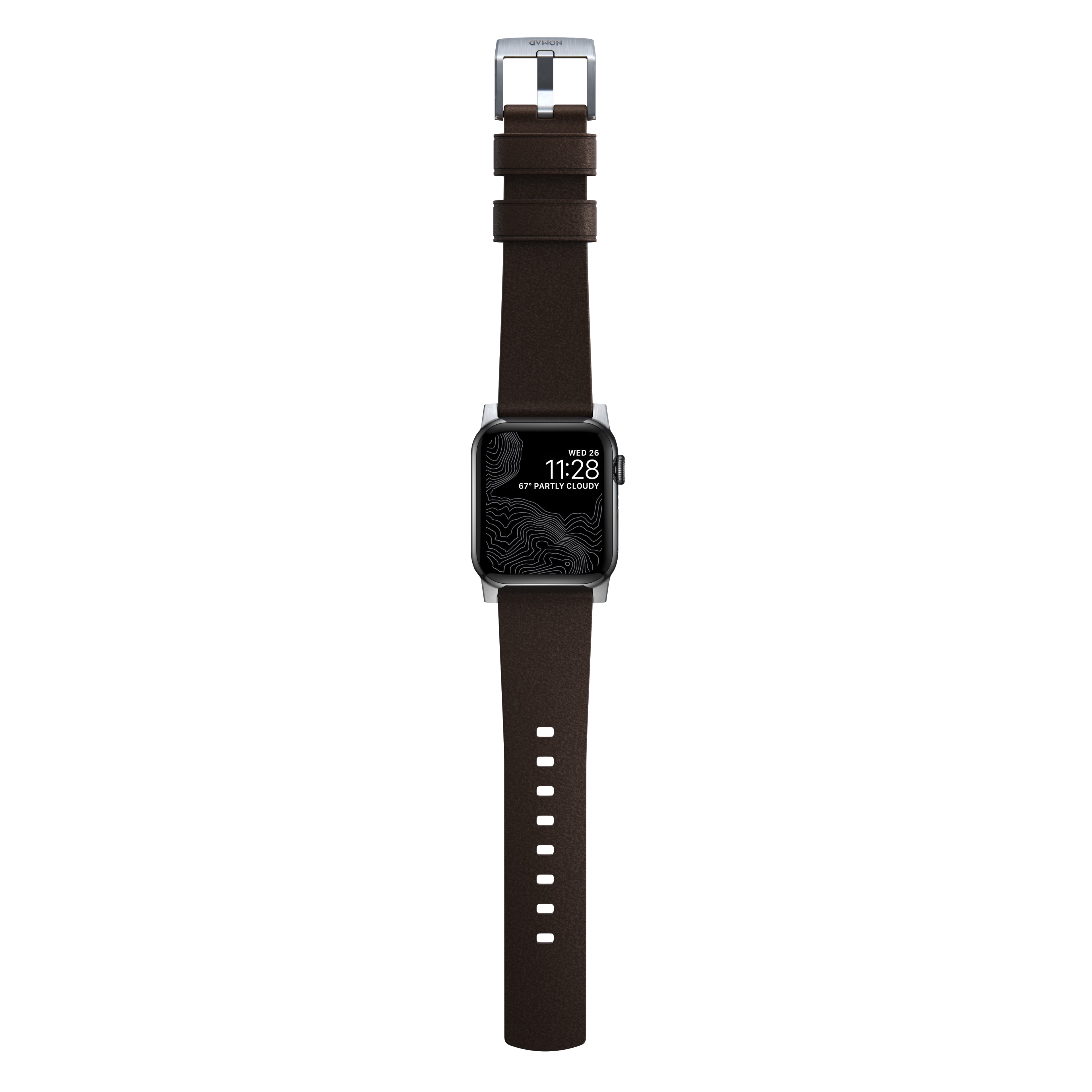 Apple Watch Ultra 2 49mm Active Band Pro Classic Brown (Silver Hardware)