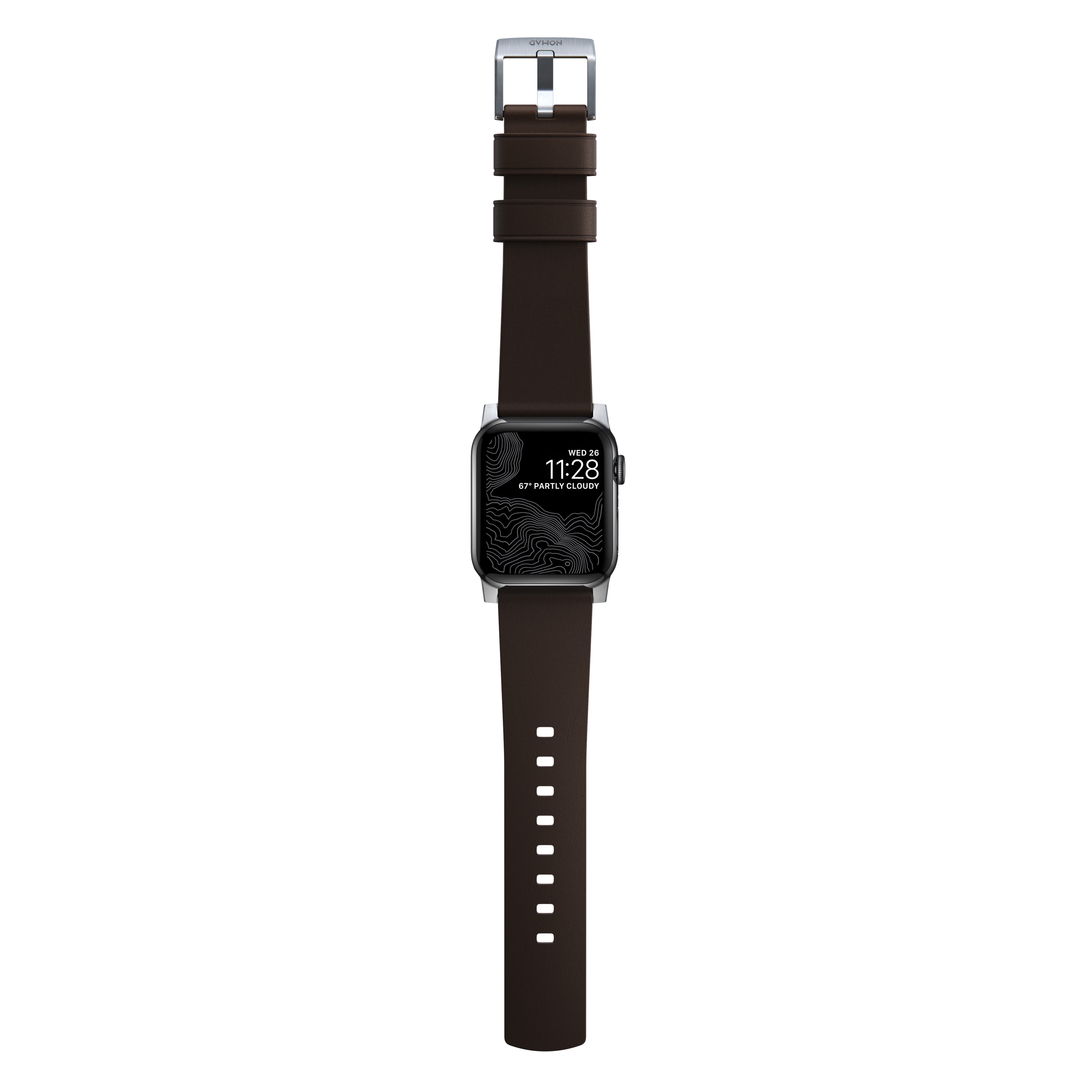 Apple Watch Ultra 49mm Active Band Pro Classic Brown (Silver Hardware)