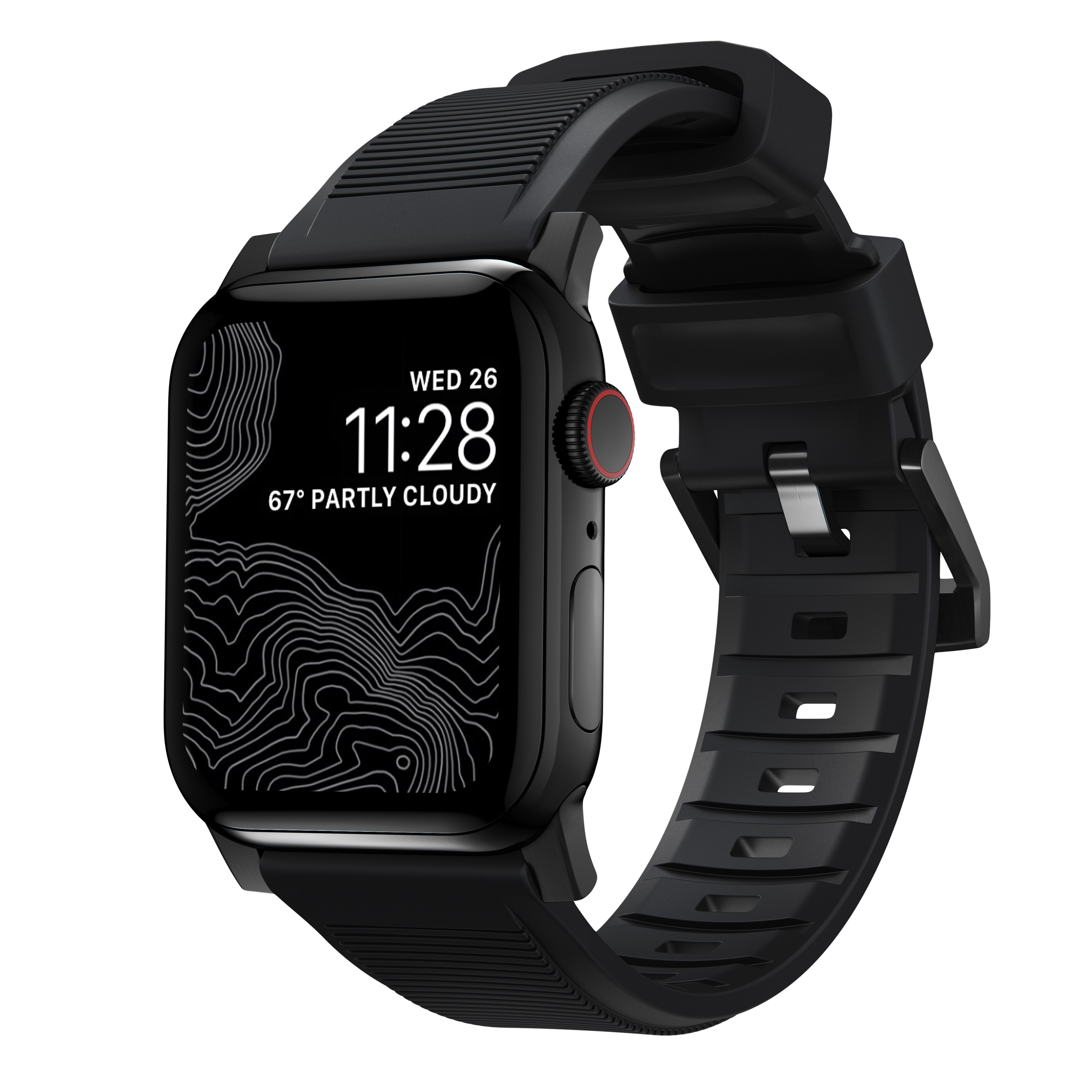 Apple Watch 42/44/45/49 mm Rugged Band Black (Black Hardware)