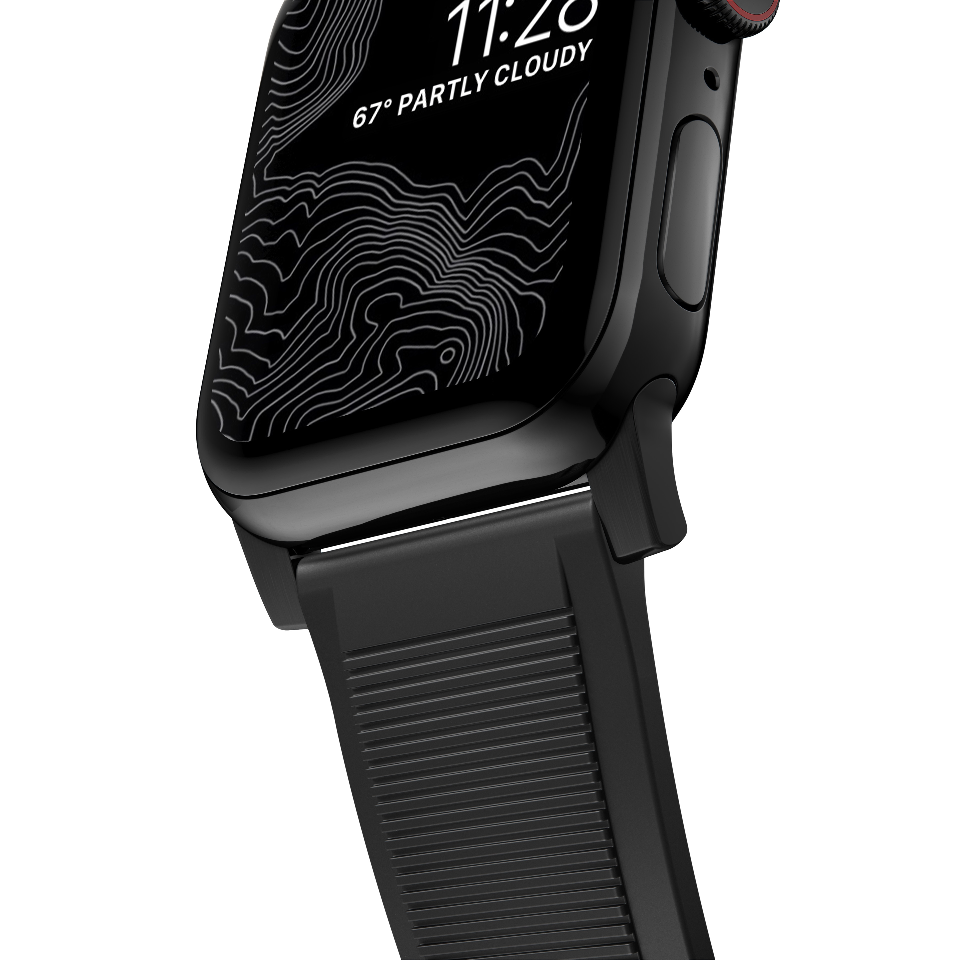 Apple Watch 44mm Rugged Band Black (Black Hardware)