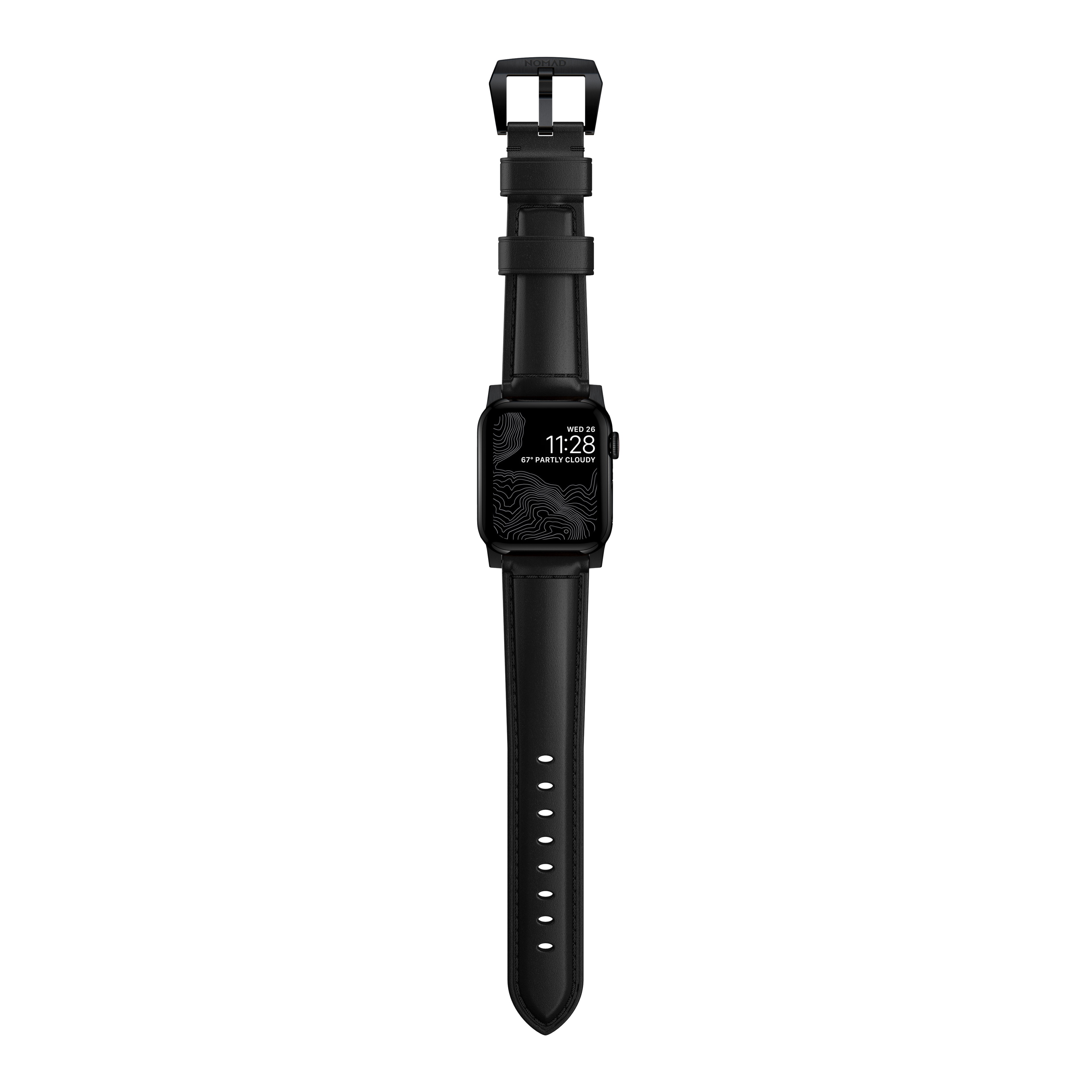 Apple Watch 41mm Series 8 Traditional Band Black (Black Hardware)