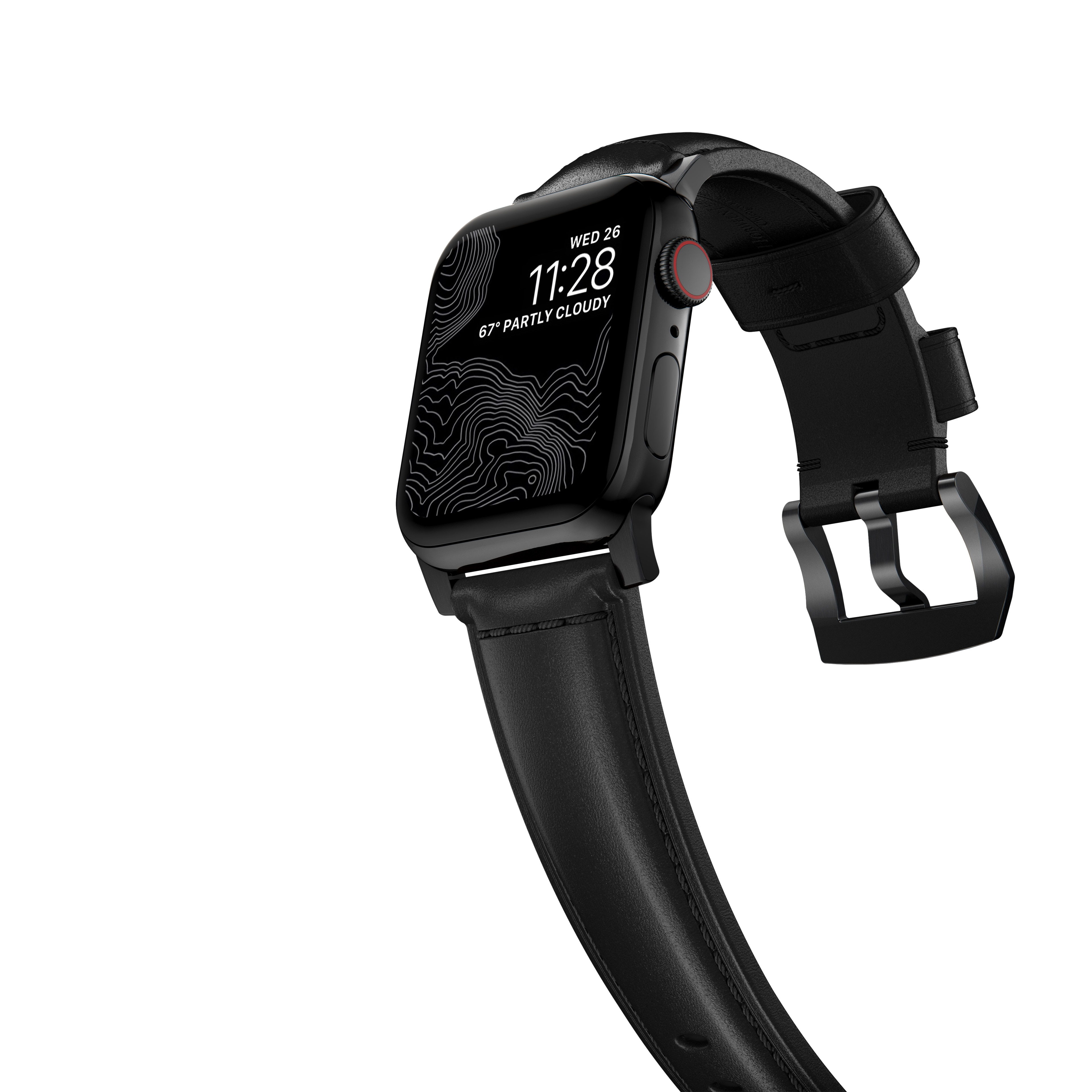 Apple Watch 38mm Traditional Band Black (Black Hardware)