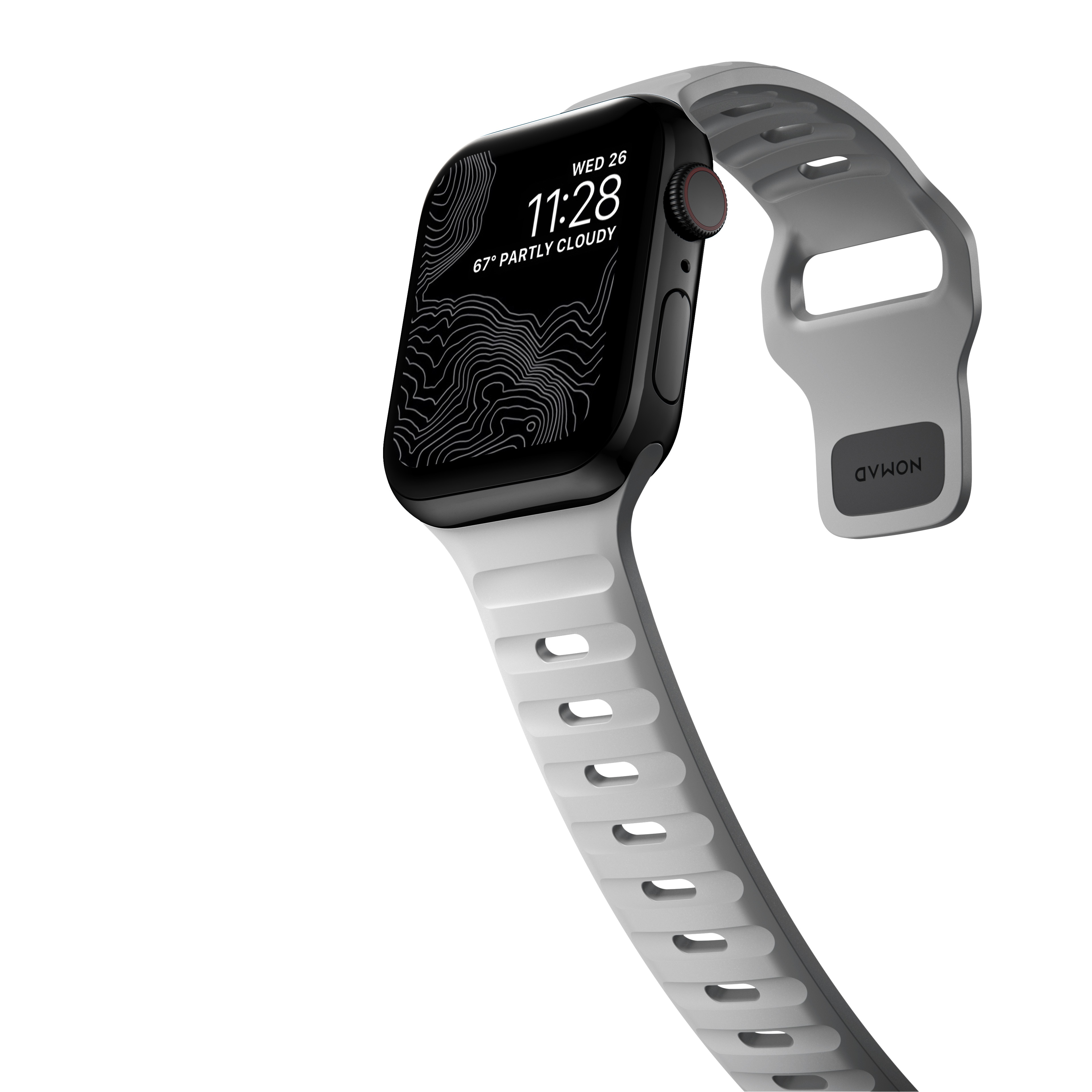 Apple Watch 44mm Sport Band Lunar Grey