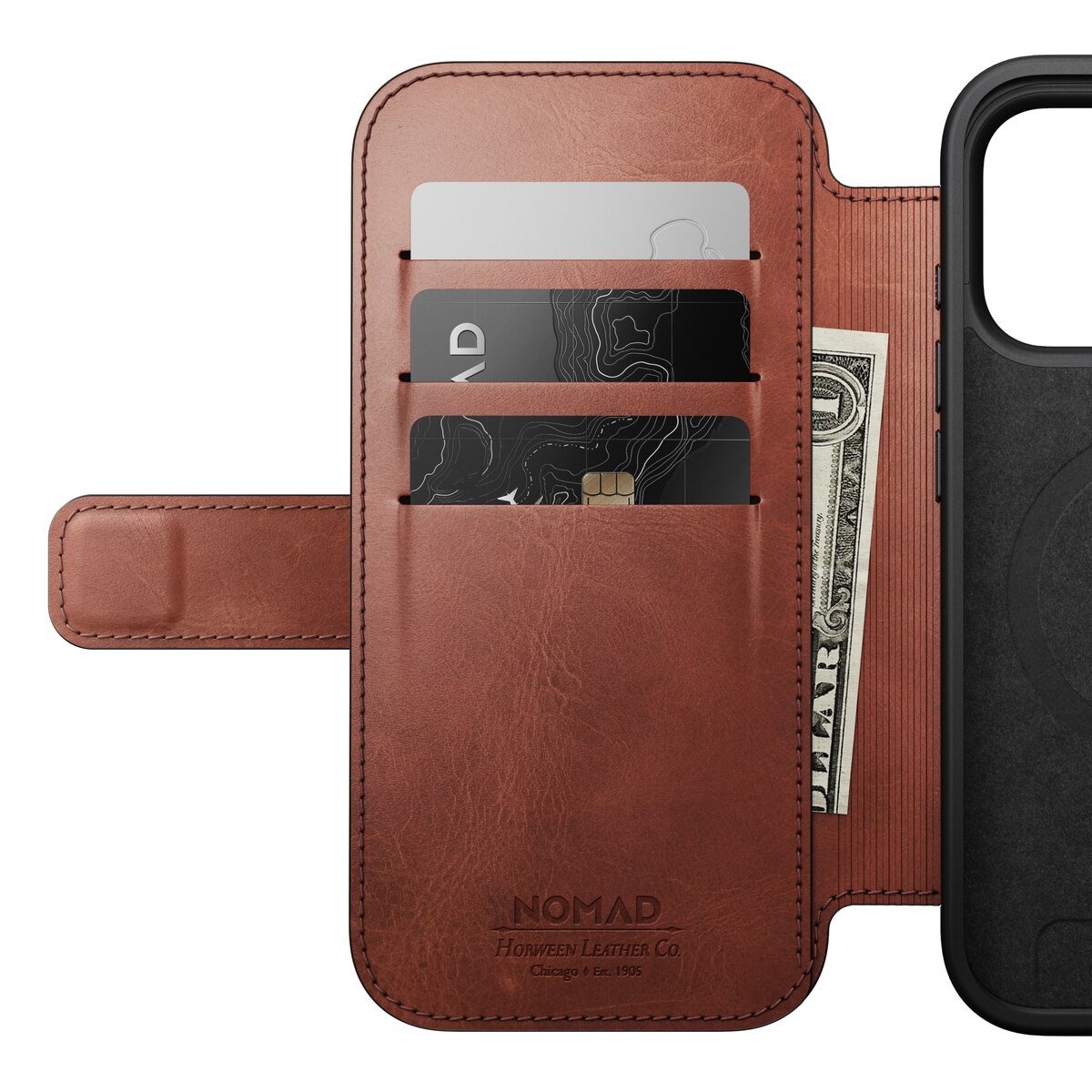 iPhone 17 Pro Modern Horween Leather Folio MagSafe Black