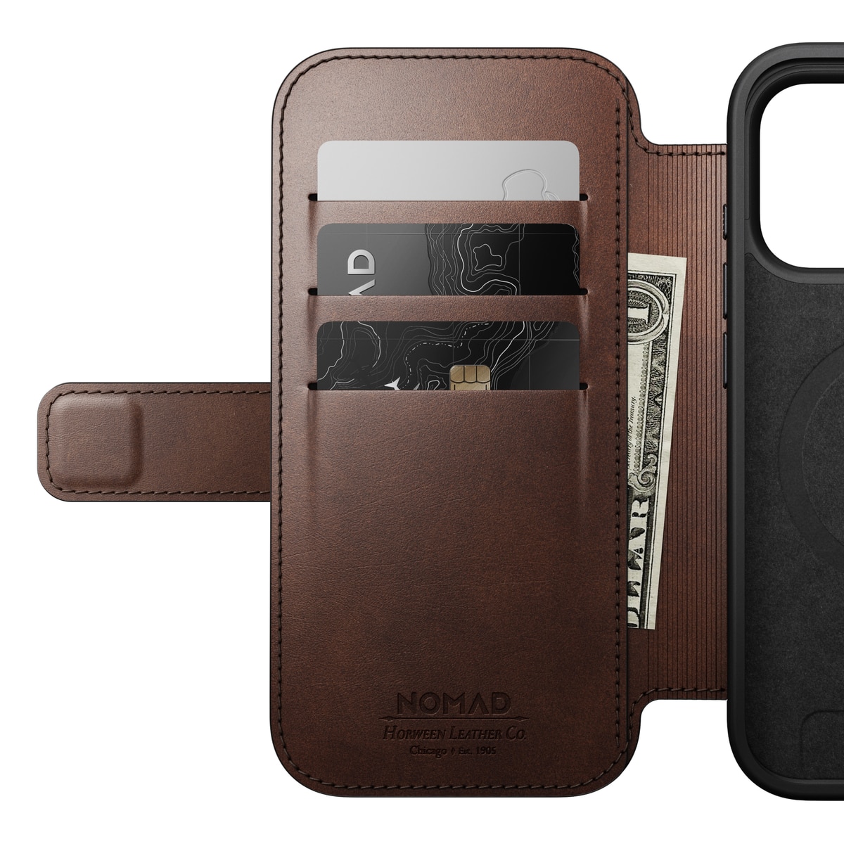 iPhone 17 Pro Modern Horween Leather Folio MagSafe Black