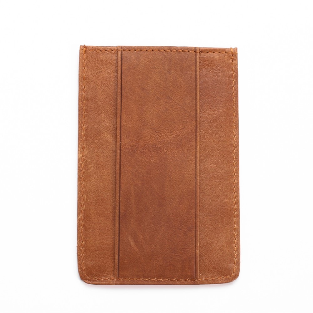 Slim RFID Card Case Brown