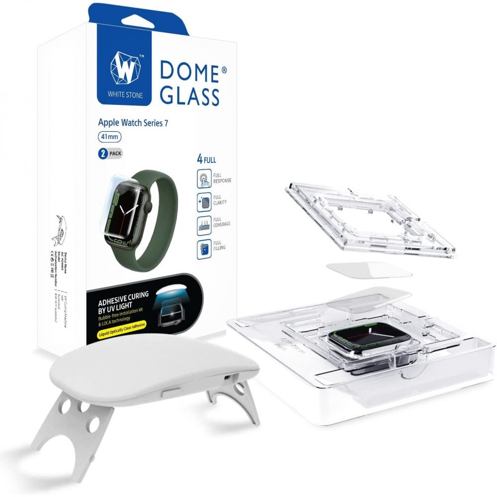 Apple Watch 45 mm Dome Glass Screen Protector (2-pack)