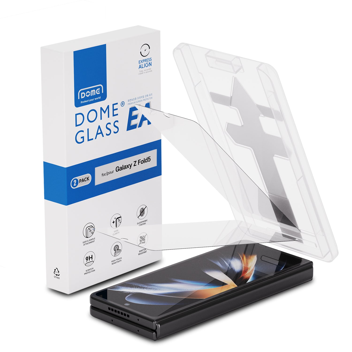 Samsung Galaxy Z Fold 5 EA Glass Screen Protector (2-pack)