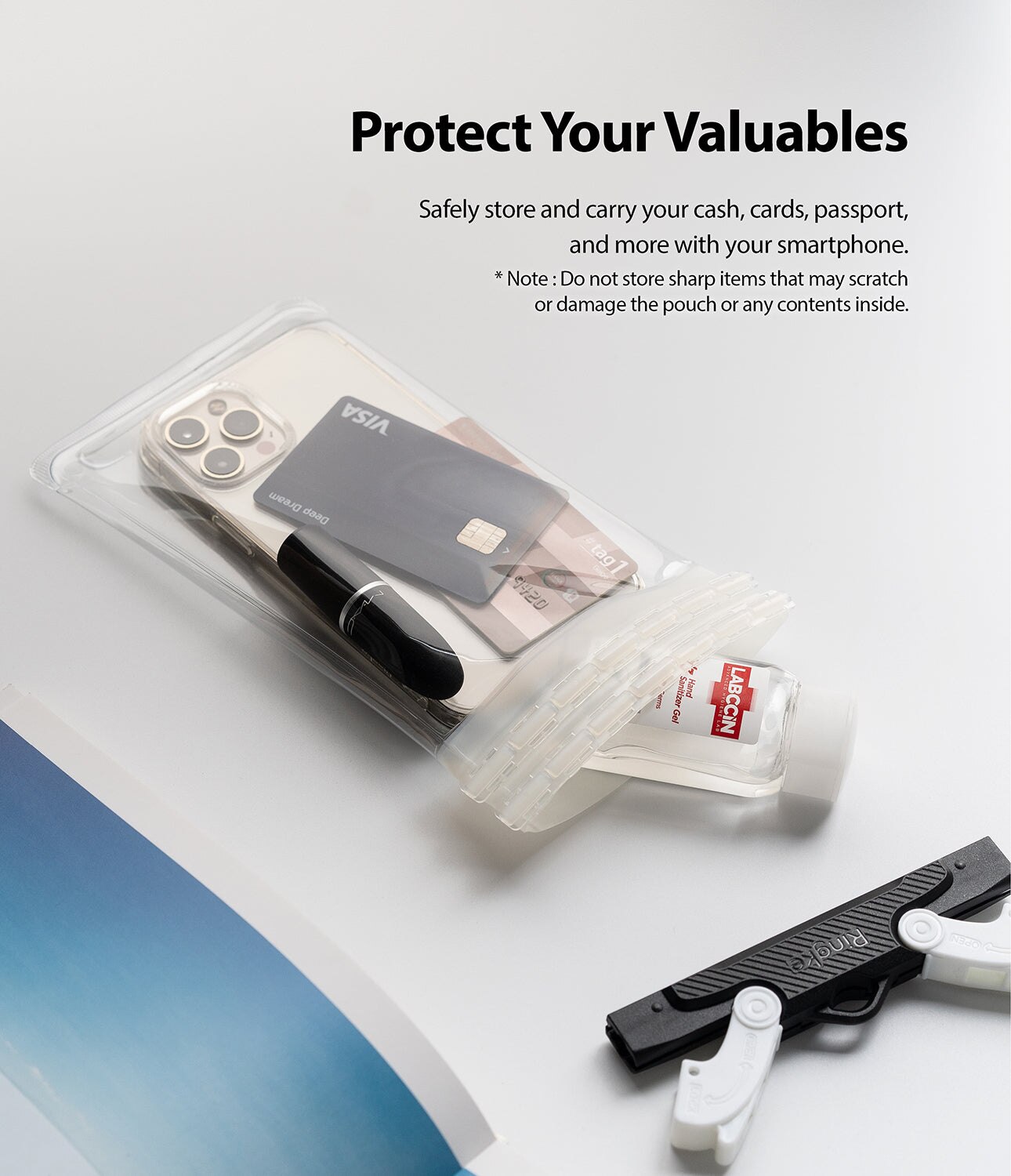 Universal  Waterproof Pouch Phone Case Transparent