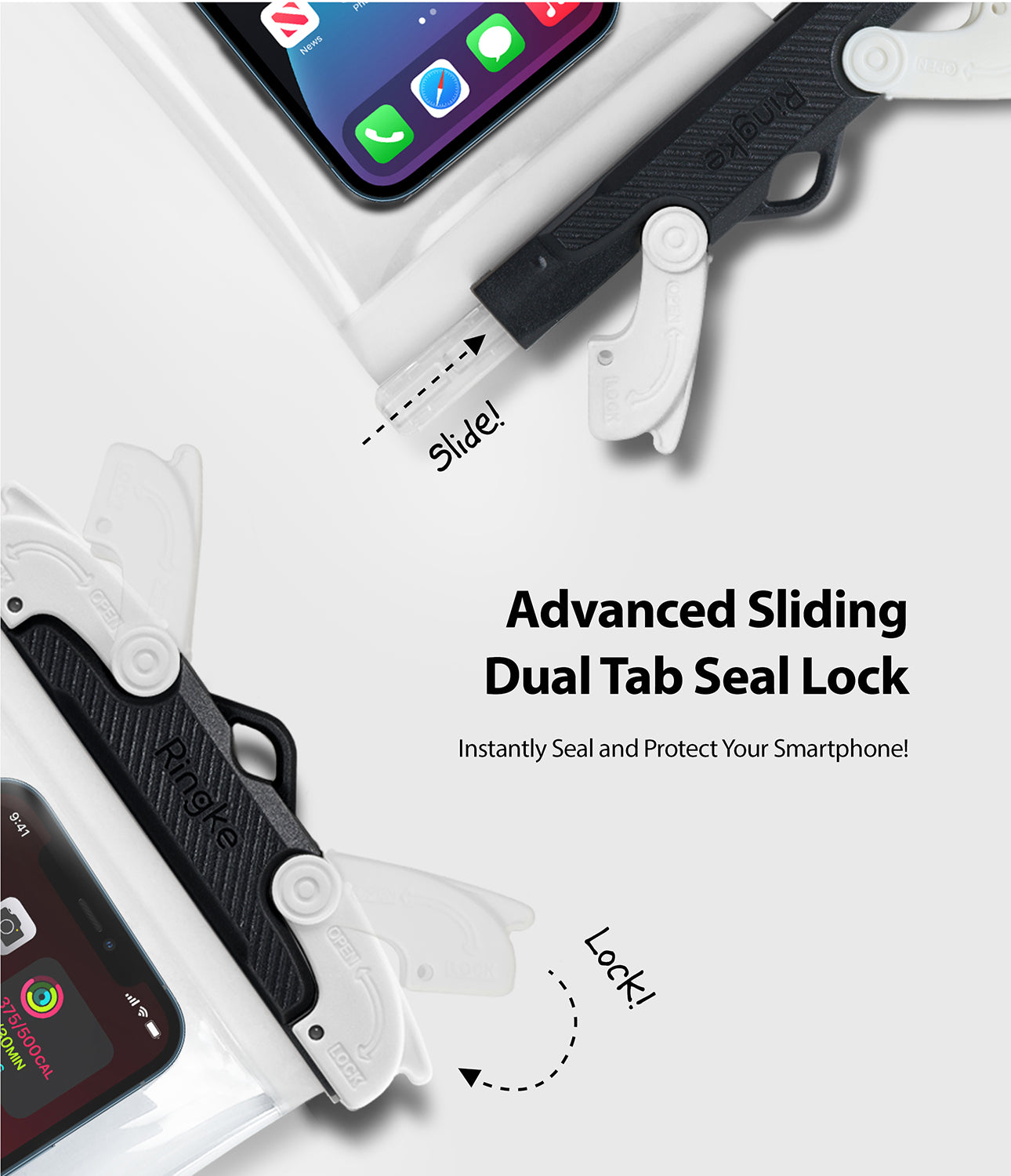 Universal  Waterproof Pouch Phone Case Transparent