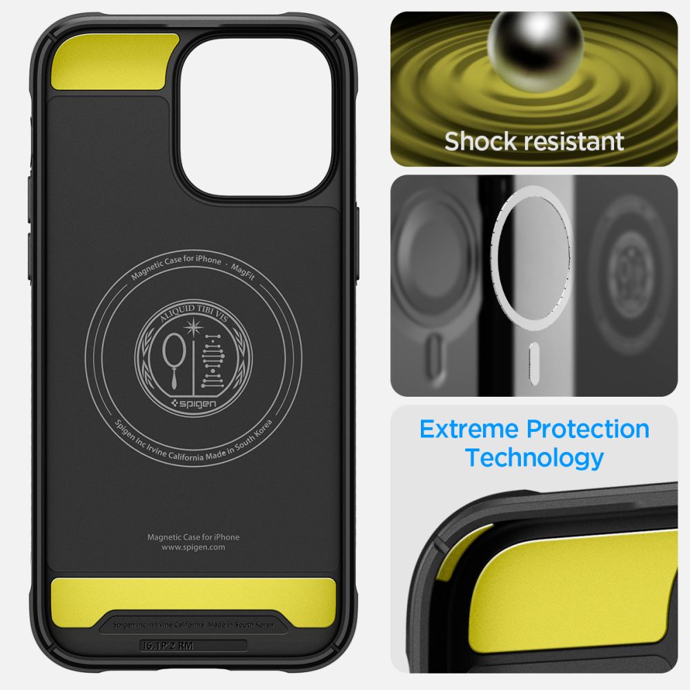 iPhone 14 Pro Max Case Rugged Armor Mag Black