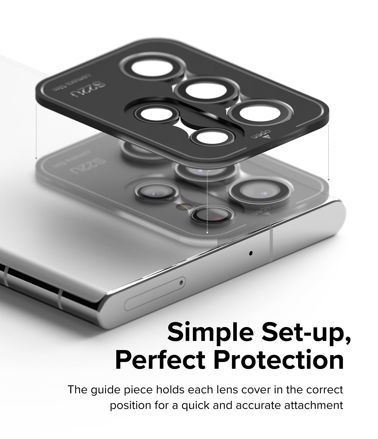 Samsung Galaxy S22 Ultra Camera Lens Protector Black