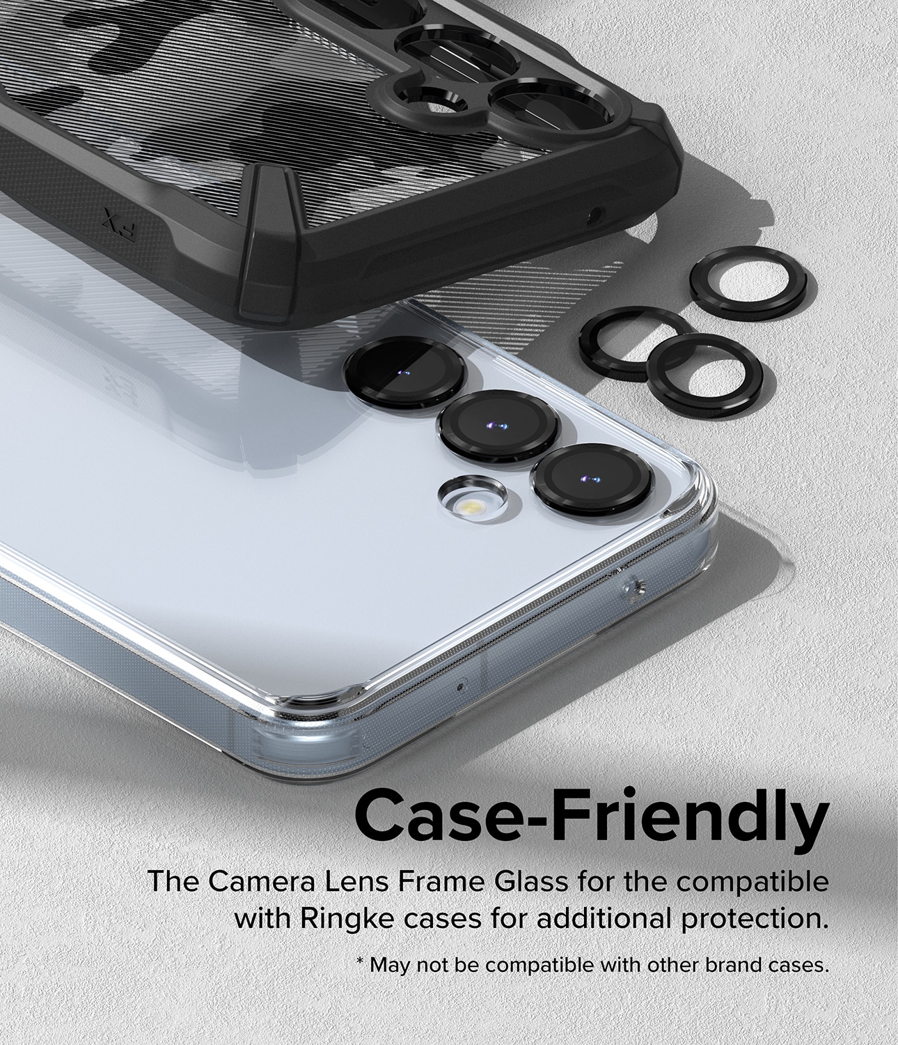 Samsung Galaxy A35 Camera Lens Frame Glass Black