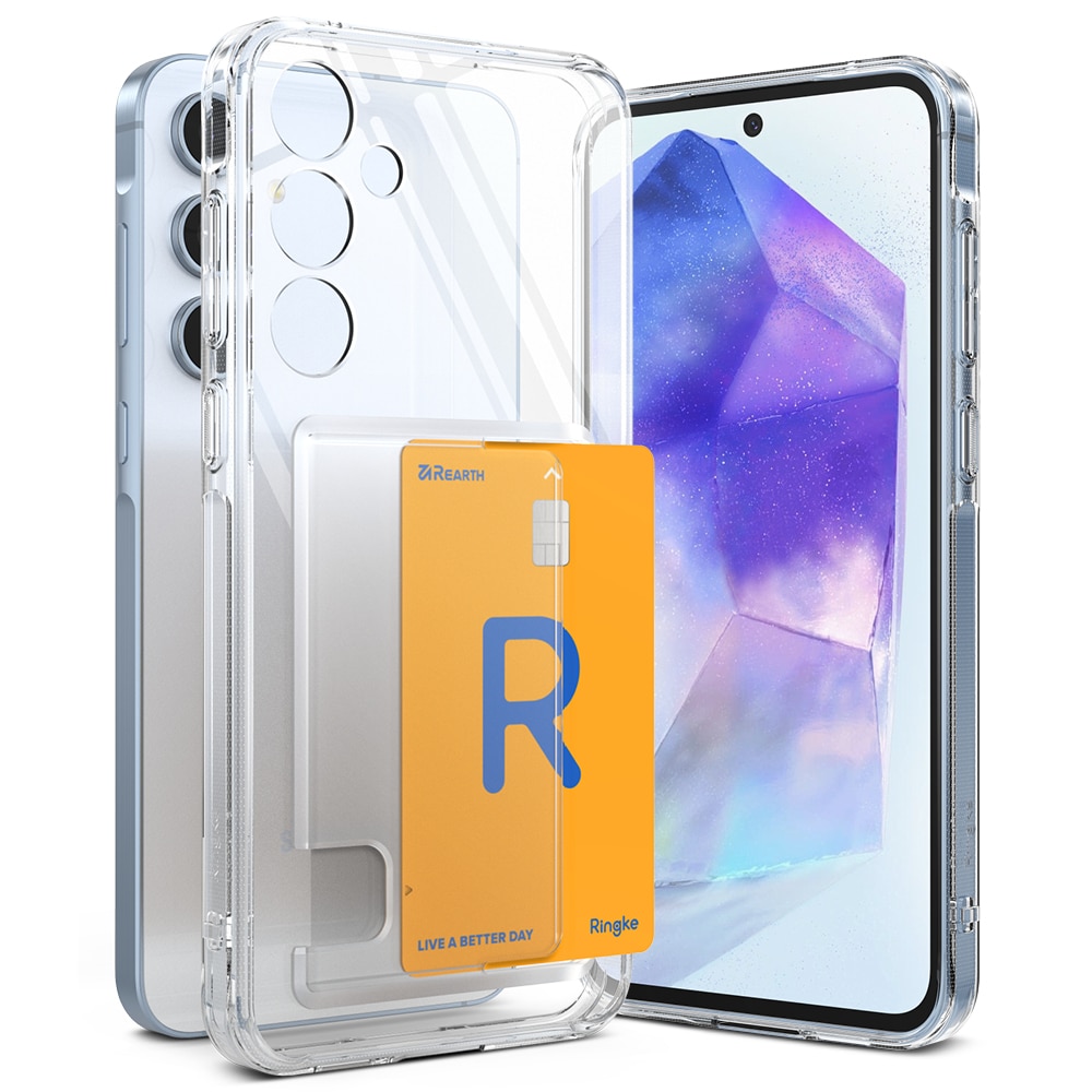 Samsung Galaxy A55 Fusion Card Case Transparent