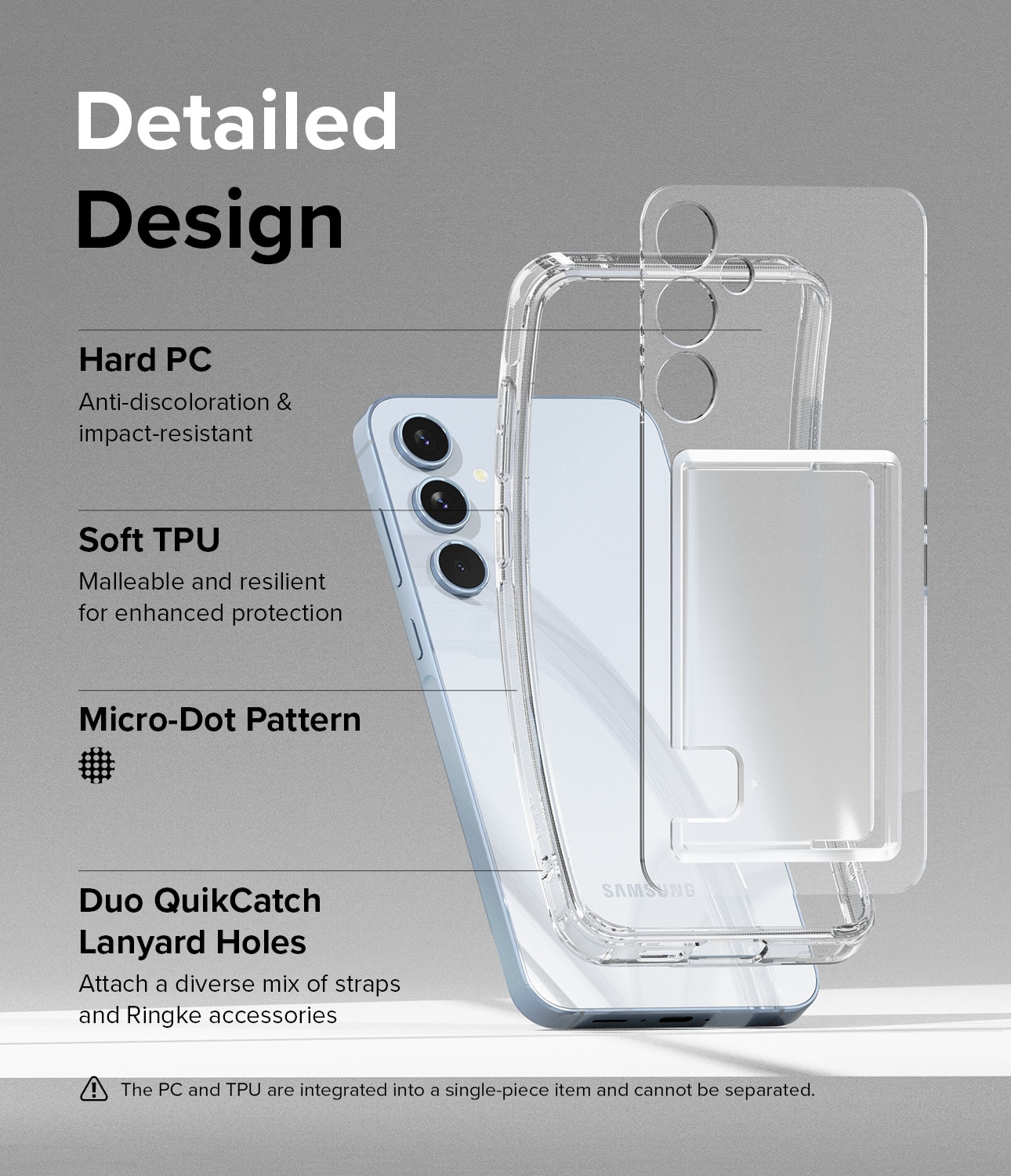 Samsung Galaxy A55 Fusion Card Case Transparent