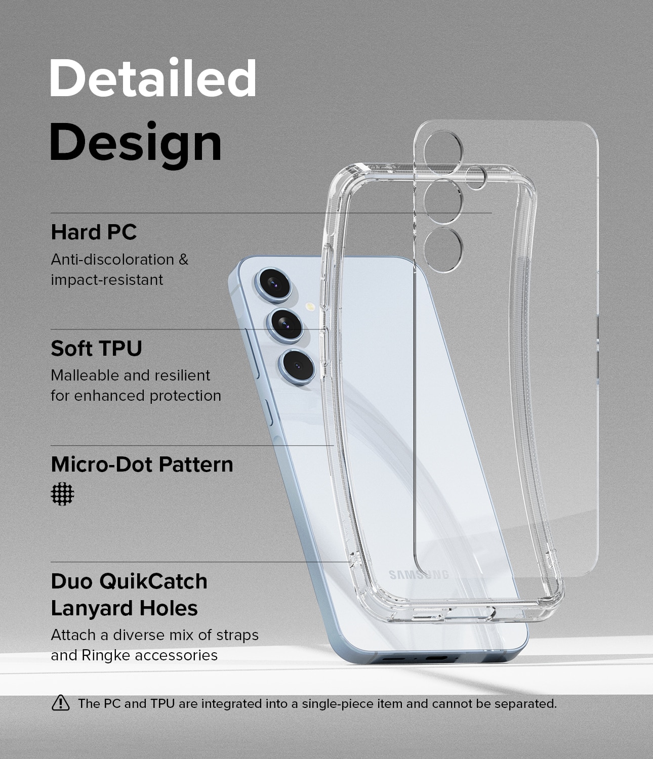 Samsung Galaxy A55 Fusion Case Clear