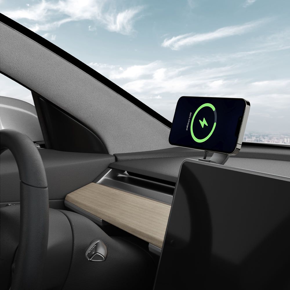 MagSafe OneTap Pro Screen Car Charger Tesla Model X/Y/3/S Black