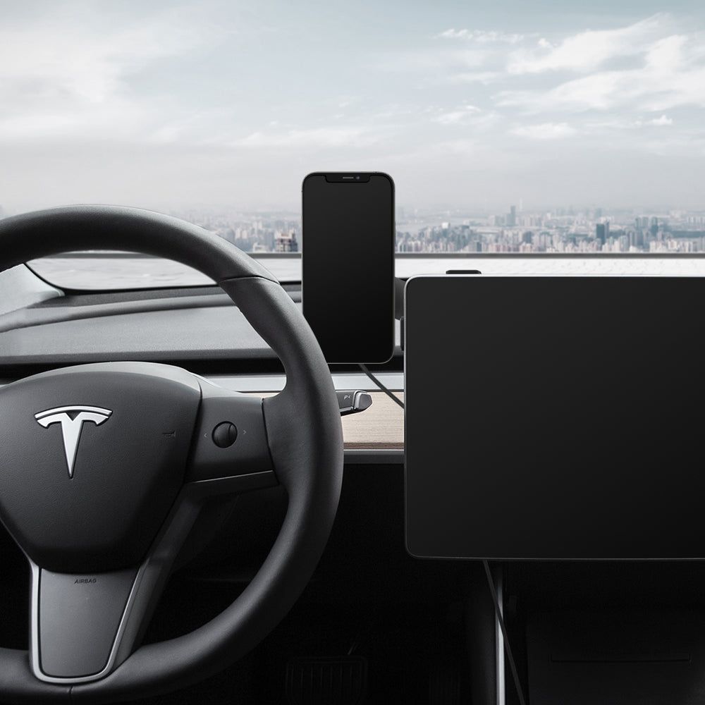 MagSafe OneTap Pro Screen Car Charger Tesla Model X/Y/3/S Black