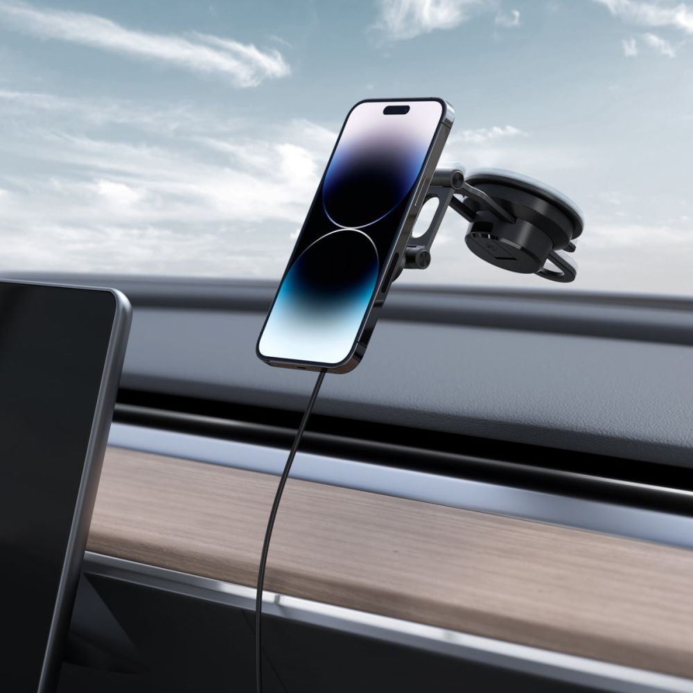 OneTap Pro 3 Magnetic MagSafe Car Mount Charger Black