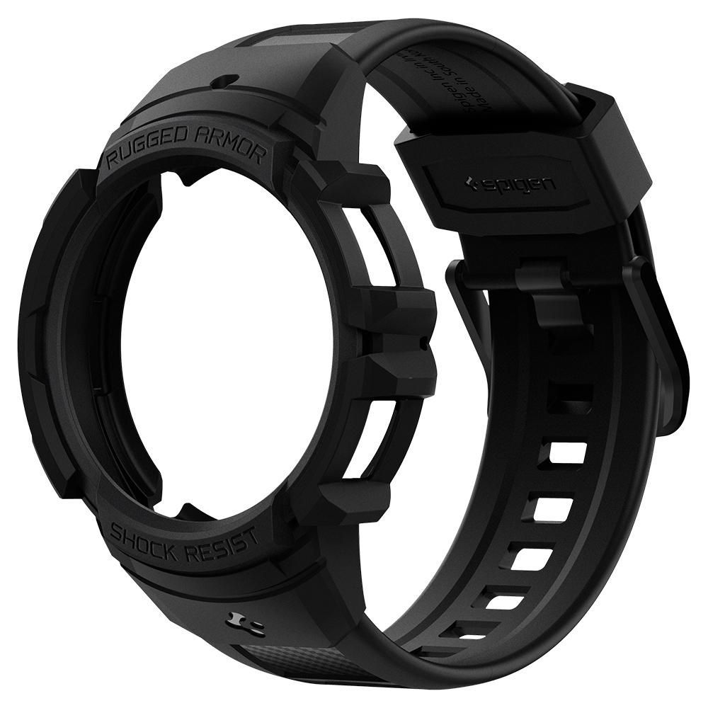 Samsung Galaxy Watch 4 44mm Case Rugged Armor Pro Charcoal Grey