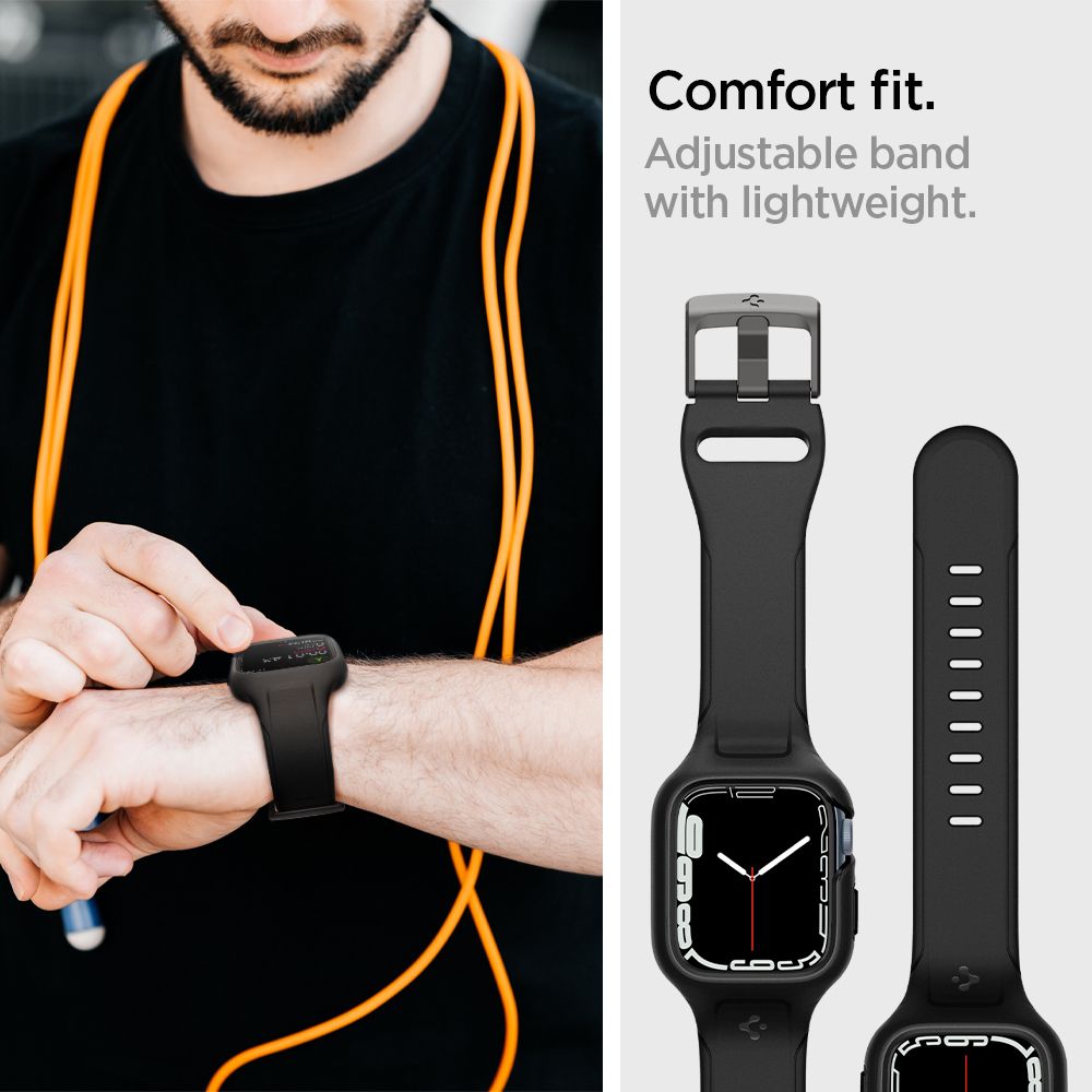 Apple Watch 45mm Series 9 Liquid Air Pro Case Black