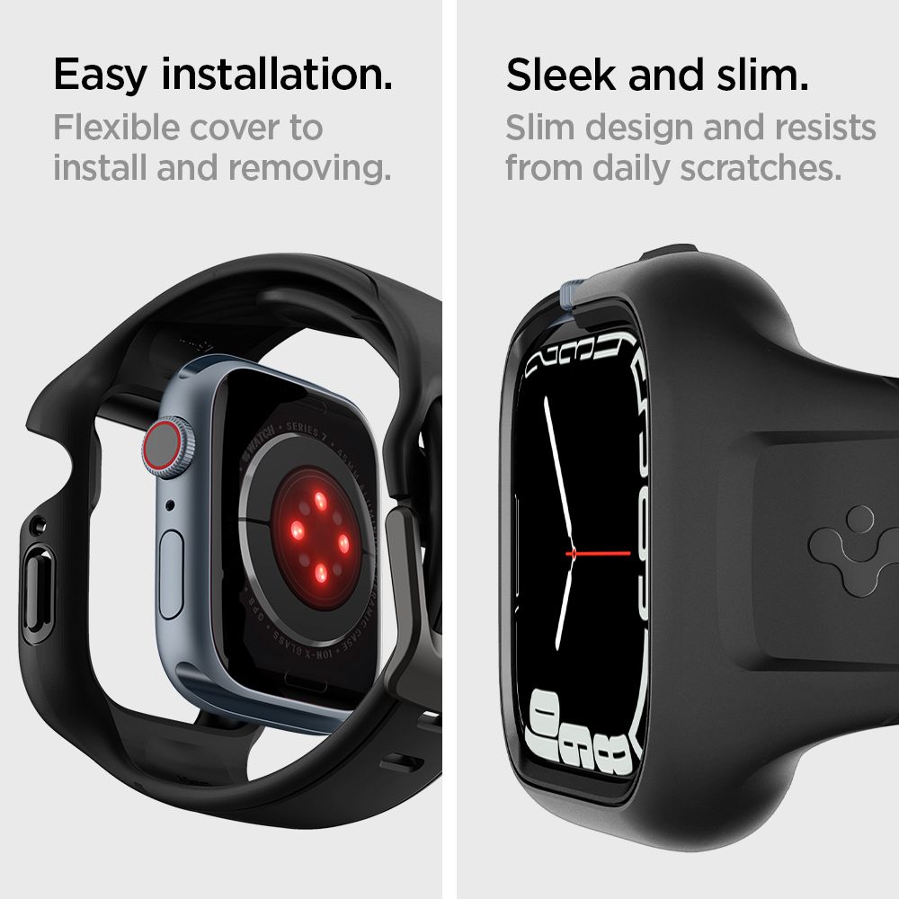 Apple Watch 45mm Series 9 Liquid Air Pro Case Black