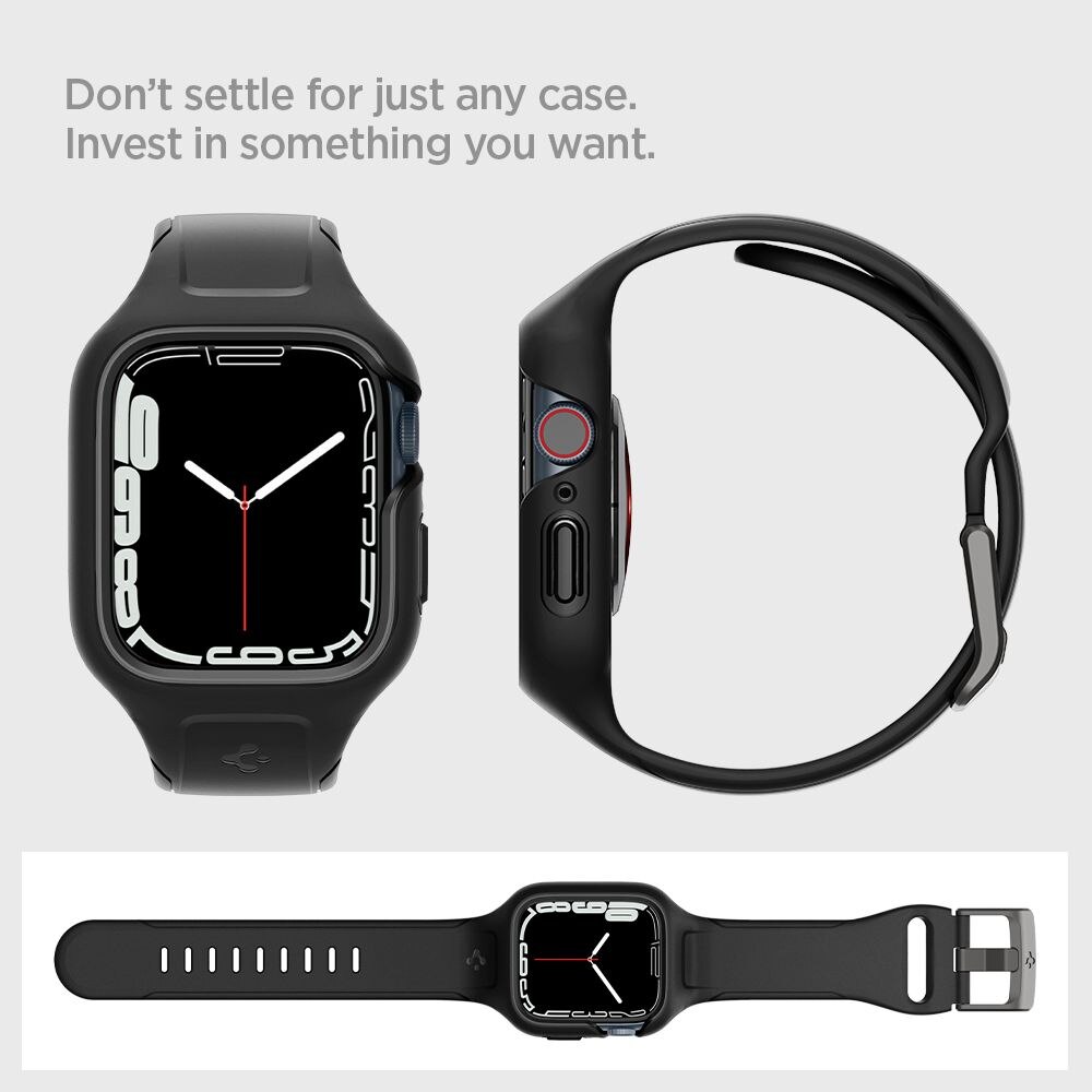 Apple Watch 45mm Series 9 Liquid Air Pro Case Black