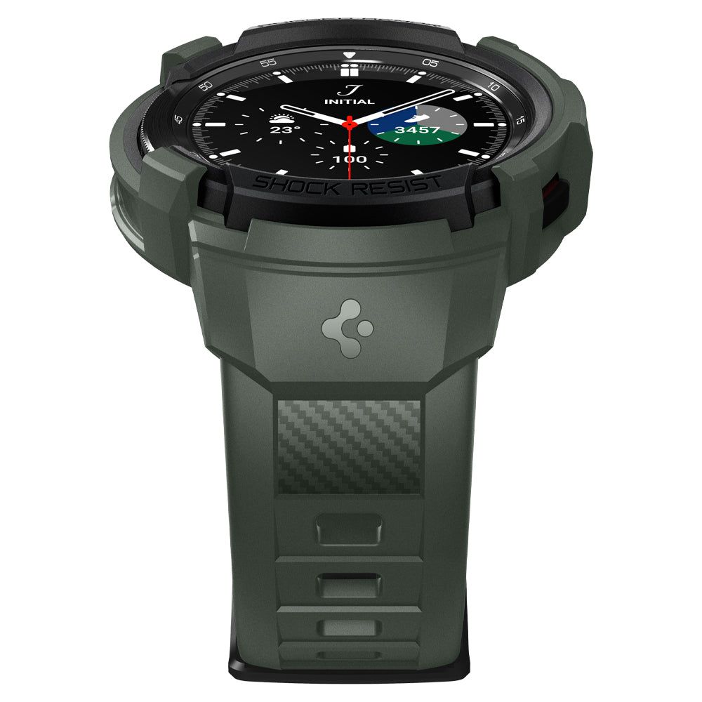 Samsung Galaxy Watch 4 Classic 46mm Case Rugged Armor Pro Military Green