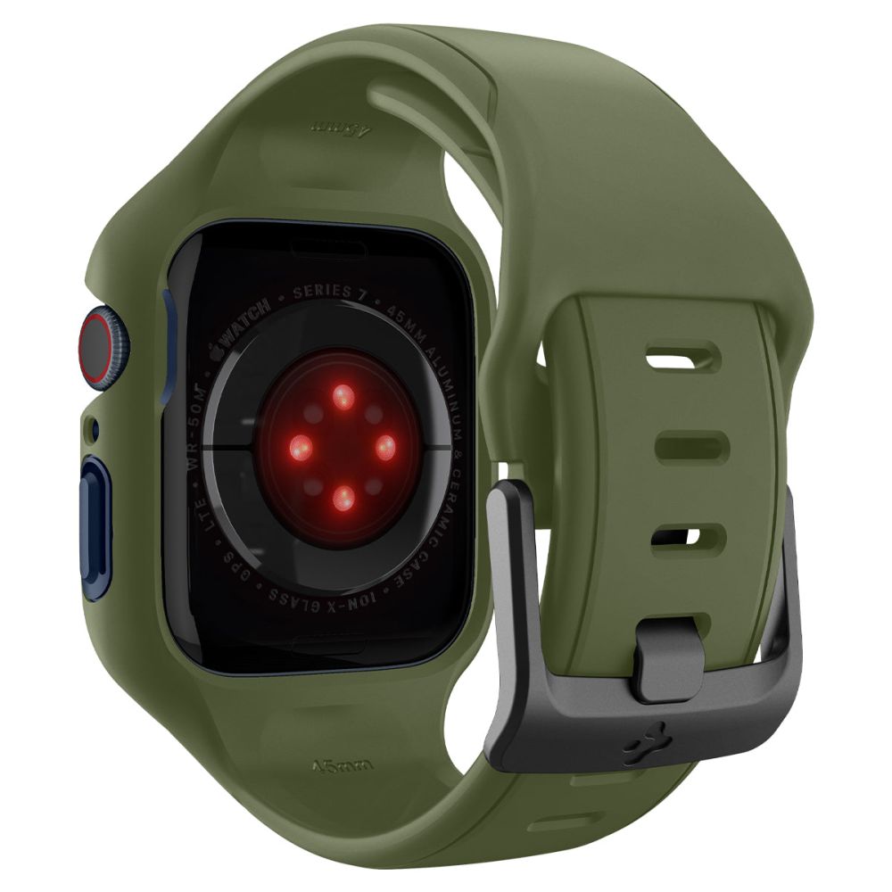 Apple Watch 45mm Series 9 Liquid Air Pro Case Moss Green