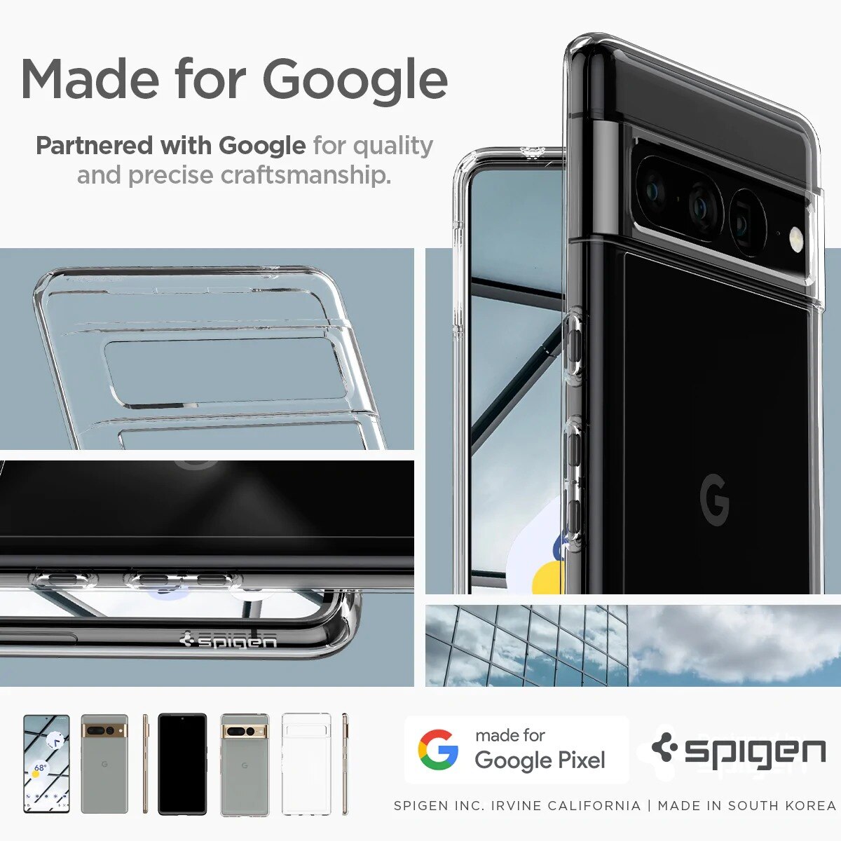 Google Pixel 7 Pro Case Ultra Hybrid Clear