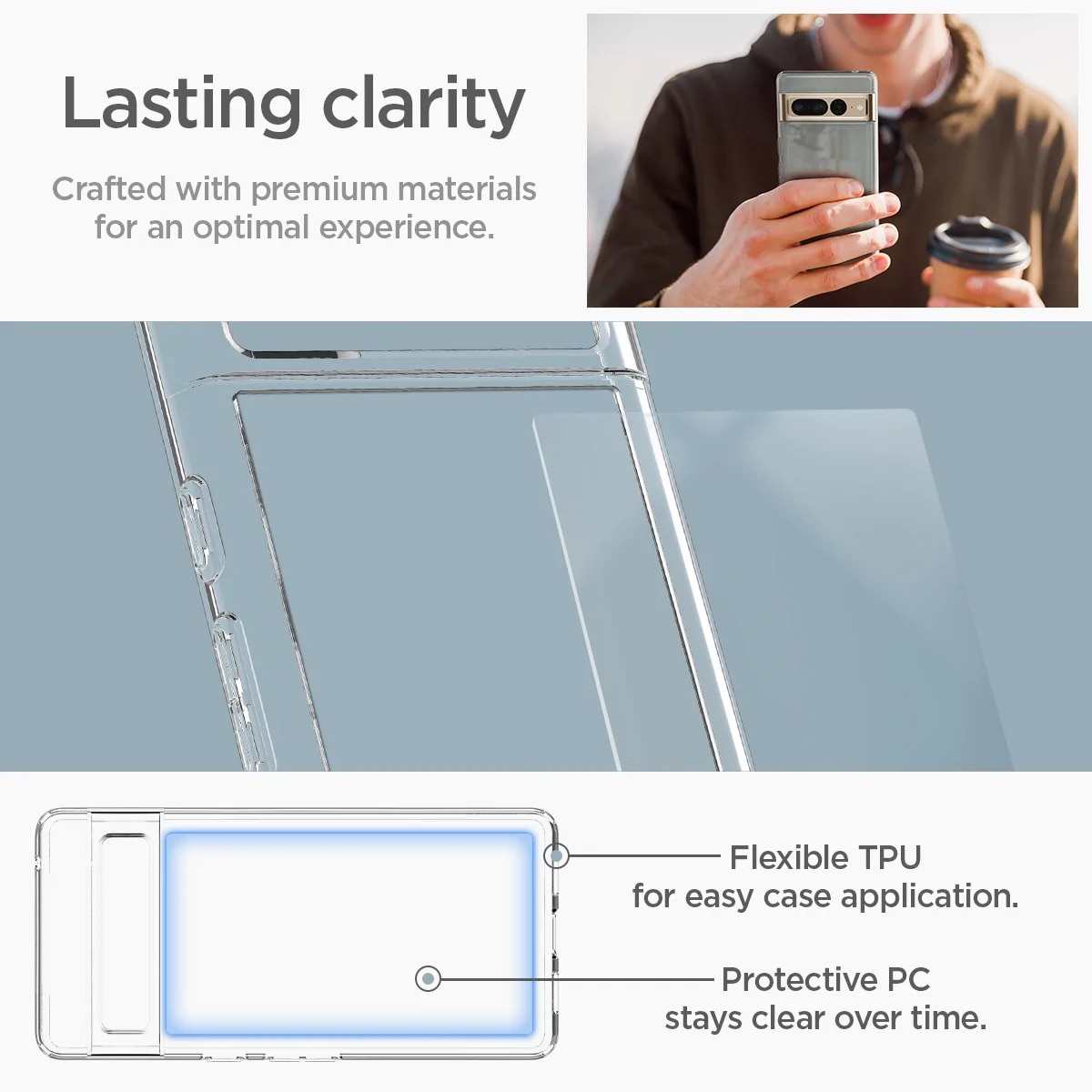 Google Pixel 7 Pro Case Ultra Hybrid Clear