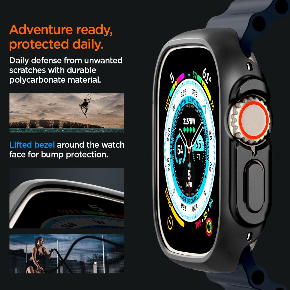 Bracelete Apple Watch Ultra 49mm Spigen Thin Fit 360 Preto - Capas de  Telemóveis Milhares de modelos - Envios em 48 horas Capas de Telemóveis
