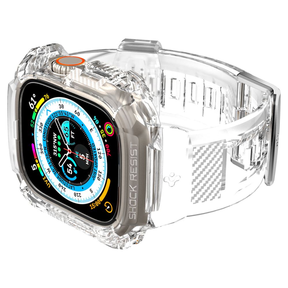 Apple Watch Ultra 2 49mm Case Rugged Armor Pro Crystal Clear