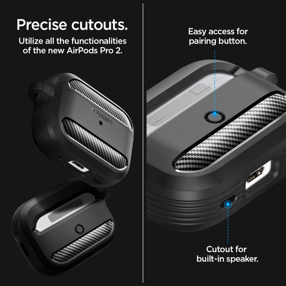 AirPods Pro 2 Case Rugged Armor Black