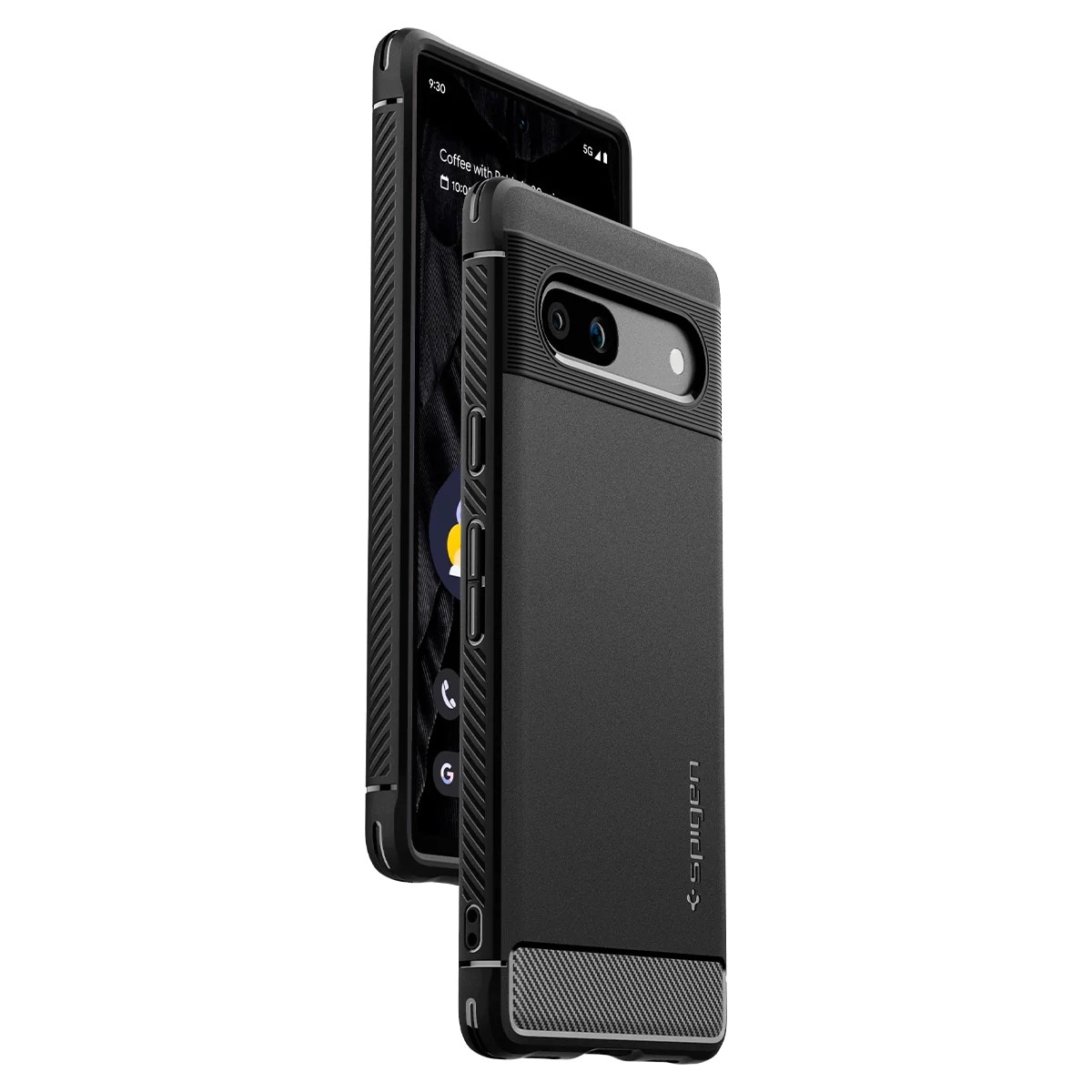 Google Pixel 7a Case Rugged Armor Black