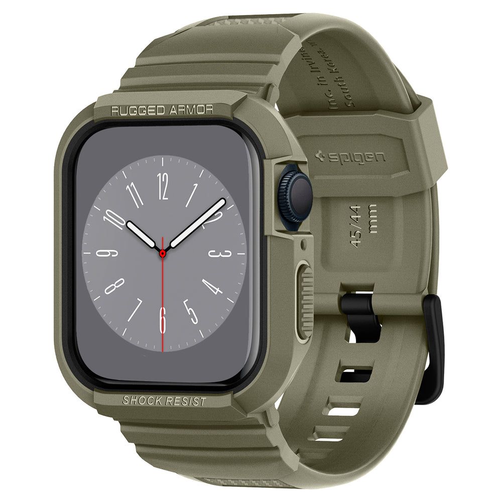 Apple Watch 45mm Series 9 Case Rugged Armor Pro Vintage Khaki