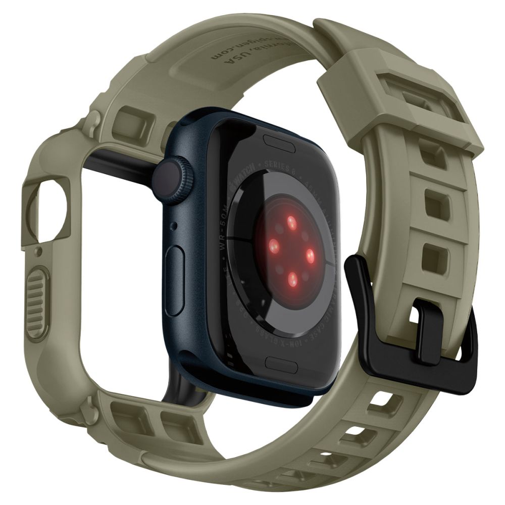 Apple Watch 45mm Series 9 Case Rugged Armor Pro Vintage Khaki