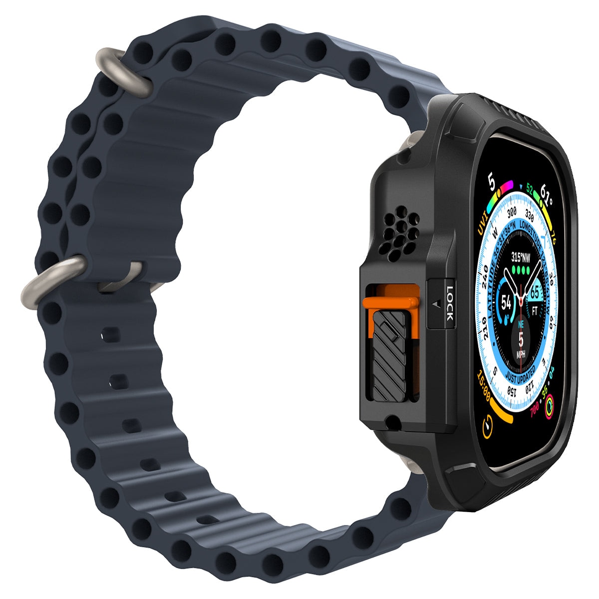 Apple Watch Ultra 2 49mm Case Lock Fit Black