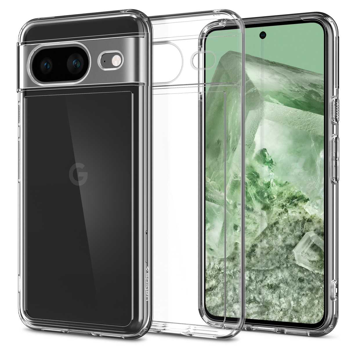 Spigen Google Pixel 8 Case Ultra Hybrid Crystal Clear