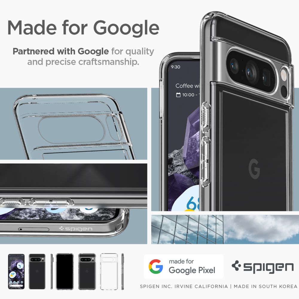 Google Pixel 8 Pro Case Ultra Hybrid Crystal Clear