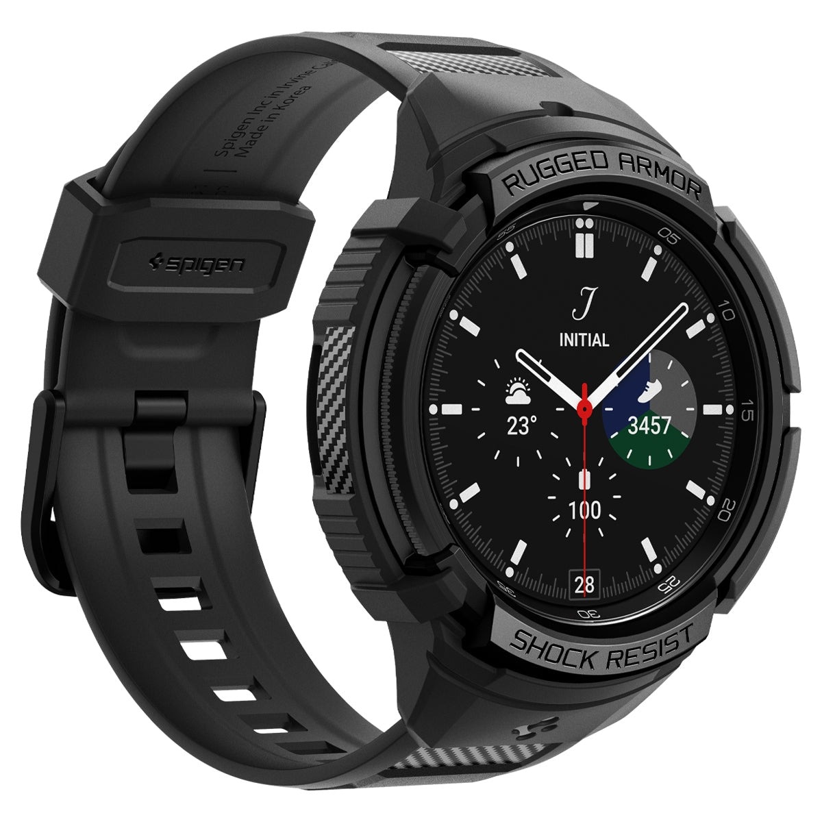 Samsung Galaxy Watch 6 Classic 43mm Case Rugged Armor Pro Black