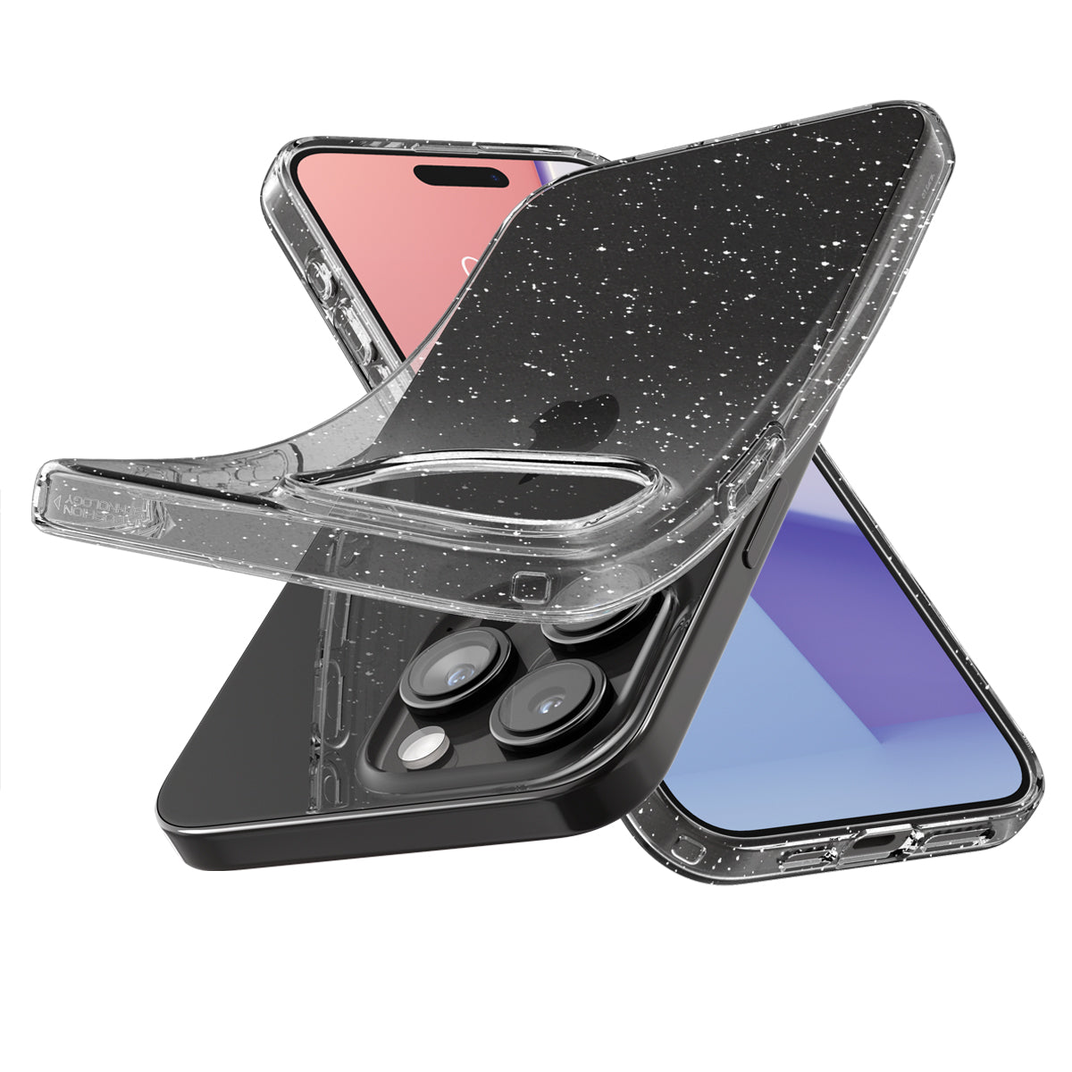 iPhone 15 Pro Max Case Liquid Crystal Glitter Crystal